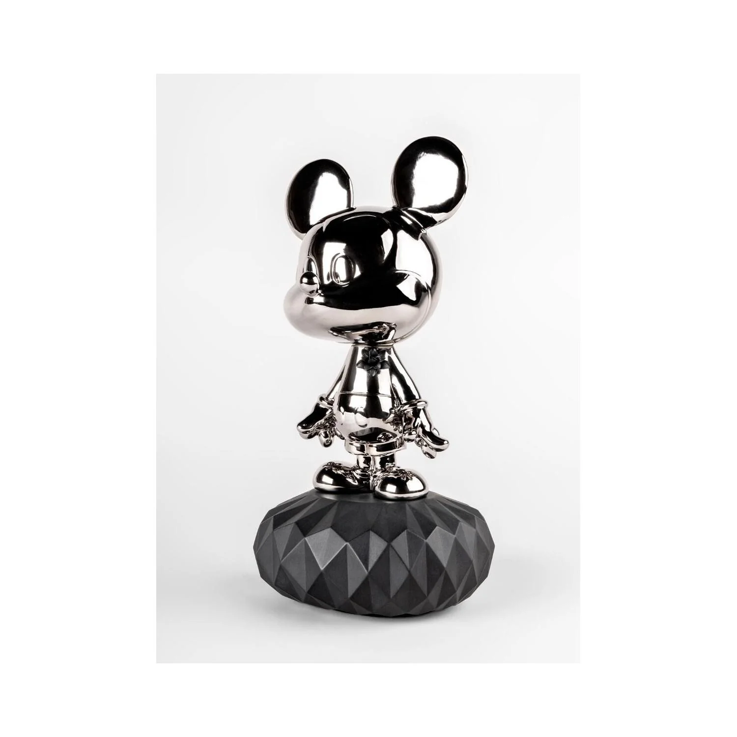 LLADRO' Scultura Mickey Mouse Platinum 31x17cm Porcellana - Image 3