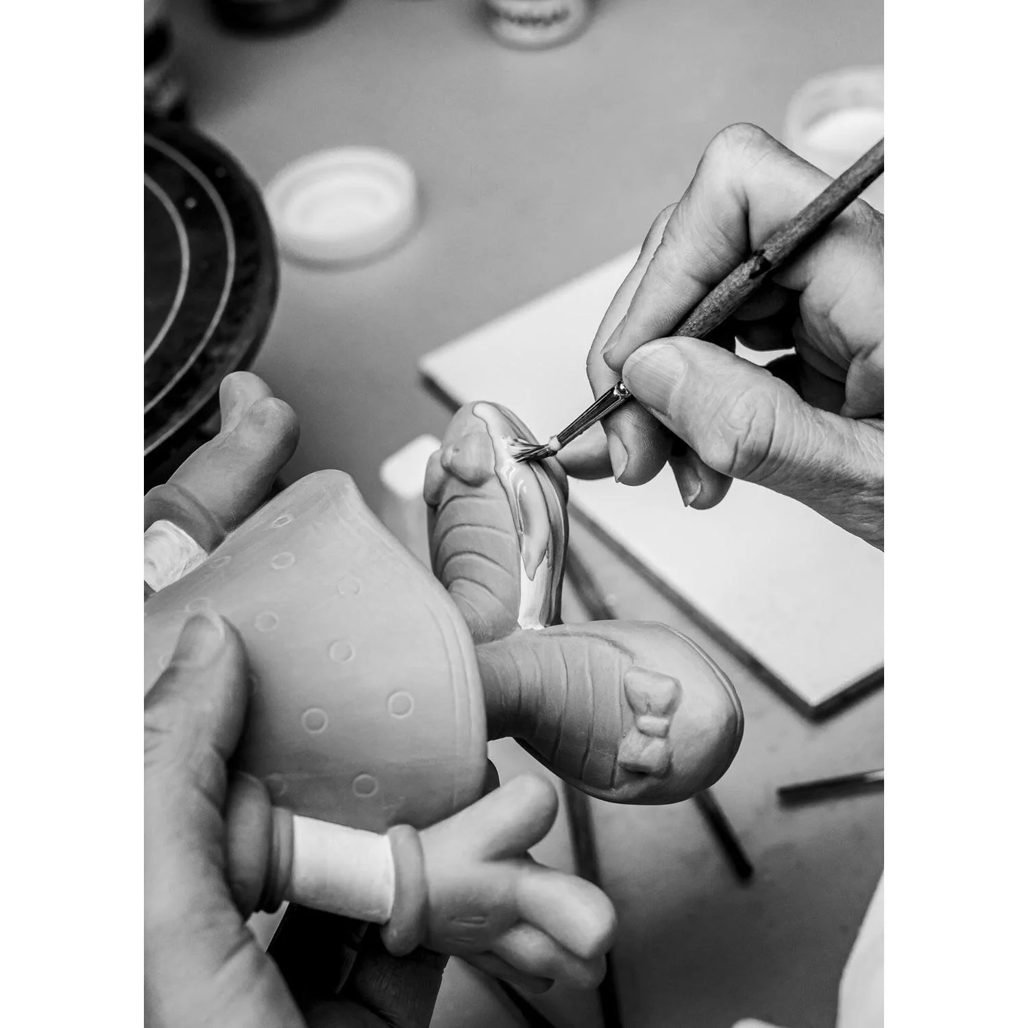 LLADRO' Scultura Minnie in Black And White 31x17cm Porcellana - Image 8
