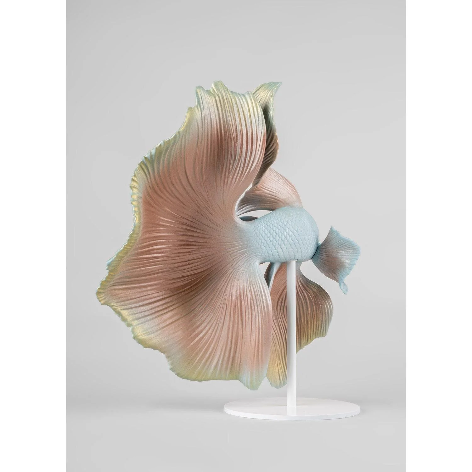LLADRO' Scultura Pesce Betta Destra 35x31cm Porcellana - Image 4