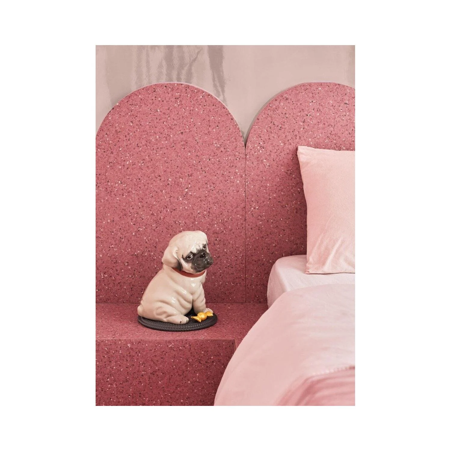 LLADRO' Scultura Puppie Pug 24x20cm Porcellana - Image 2