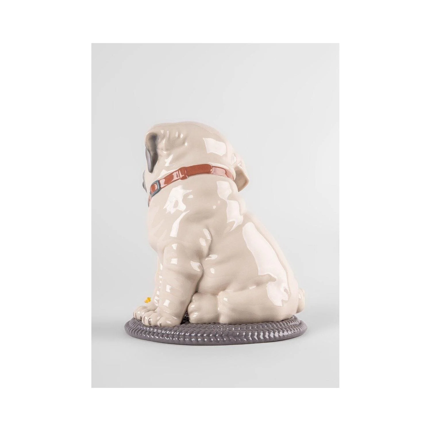 LLADRO' Scultura Puppie Pug 24x20cm Porcellana - Image 5