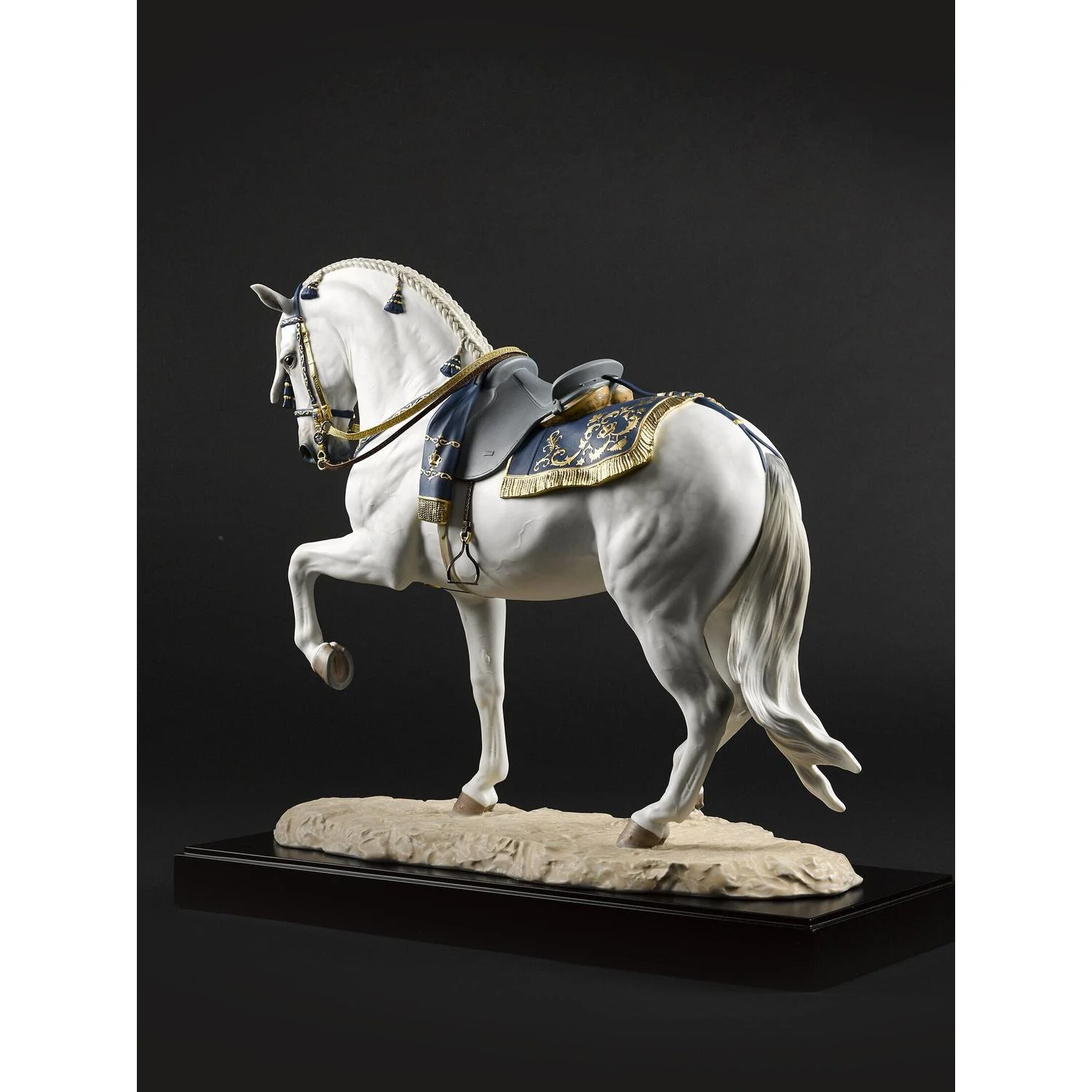 LLADRO' Scultura Pura Razza Spagnolo Cavallo Edizione Limitata 44x50cm Porcellana - Image 3