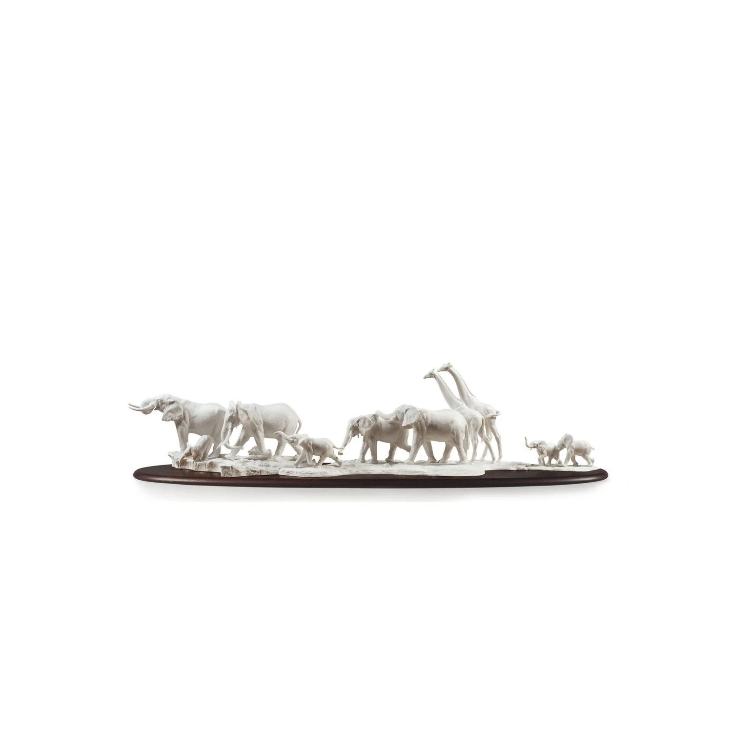 LLADRO' Scultura Savana Africana Animali Selvatici 29x120cm Porcellana