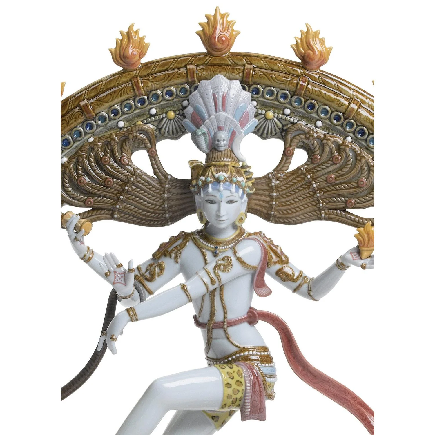 LLADRO' Scultura Shiva Nataraja Edizione Limitata 47x44cm Porcellana - Image 4