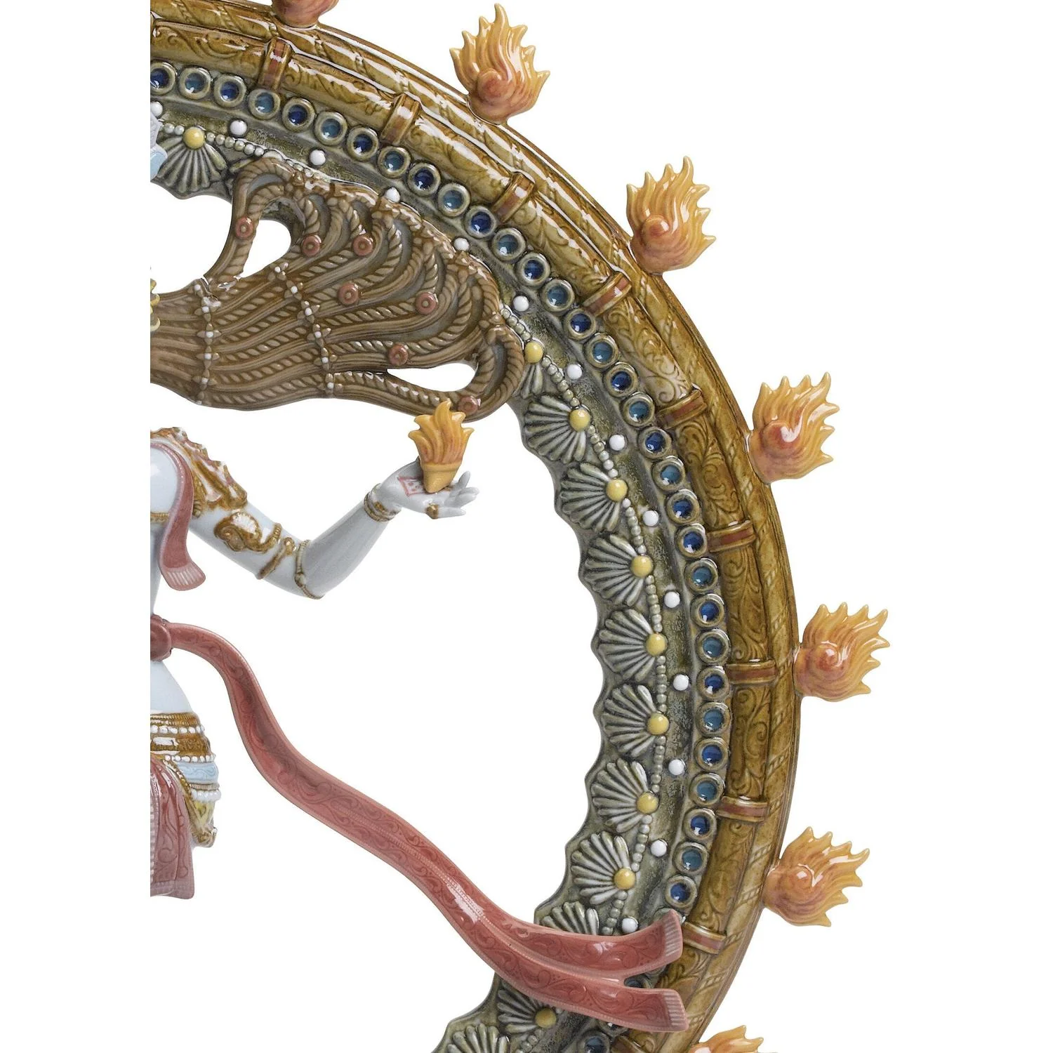 LLADRO' Scultura Shiva Nataraja Edizione Limitata 47x44cm Porcellana - Image 5