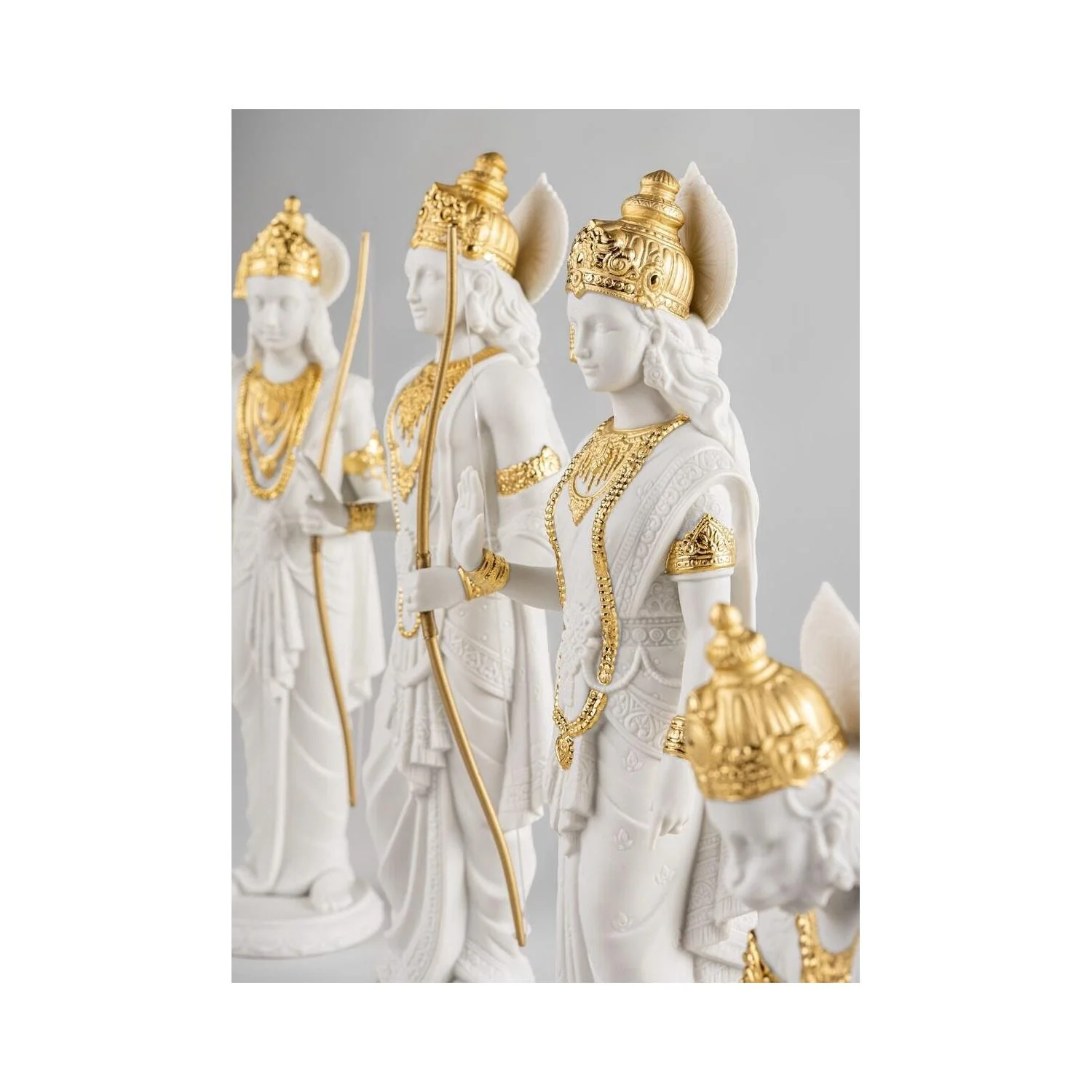 LLADRO' Scultura Sita Lustro Oro 29x8cm Porcellana - Image 6