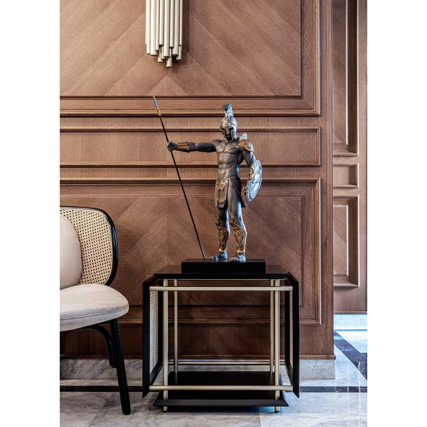 LLADRO' Scultura Spartano 71x44cm Porcellana - Image 5