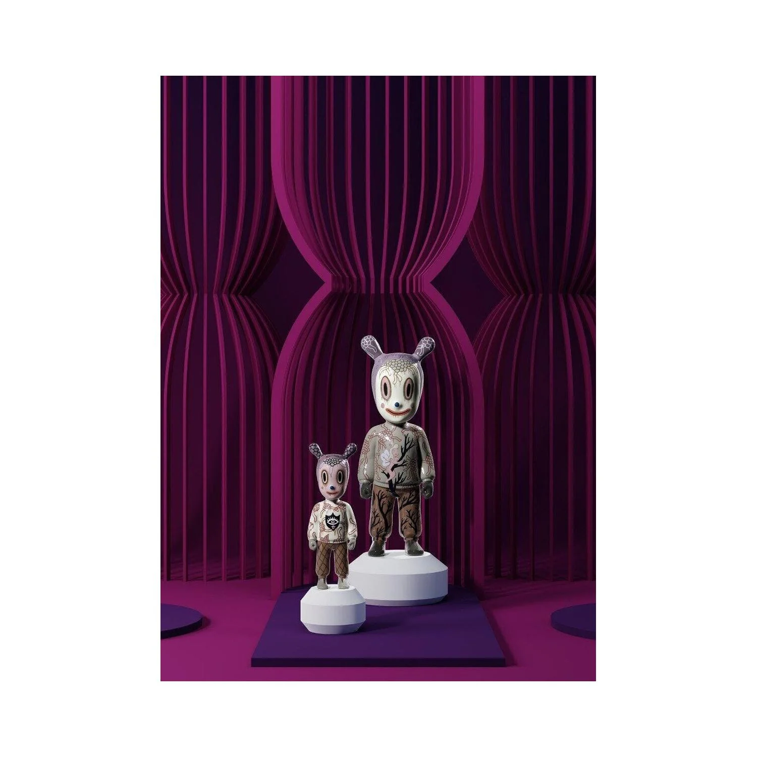 LLADRO' Scultura The Guest By Gary Baseman Modello Piccolo Serie Numerate 30x11cm Porcellana - Image 8