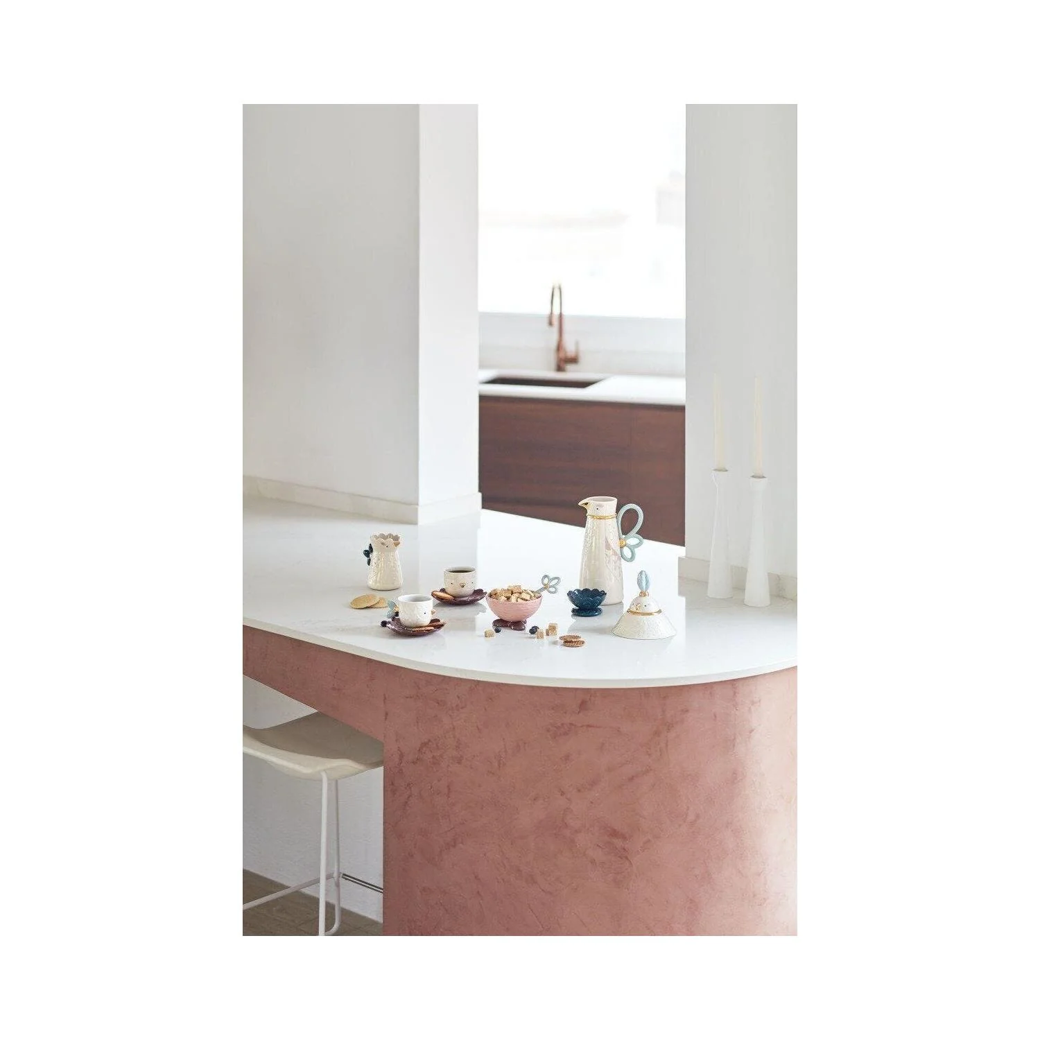 LLADRO' Set da Caffé Kawki 29x68cm Porcellana - Image 3