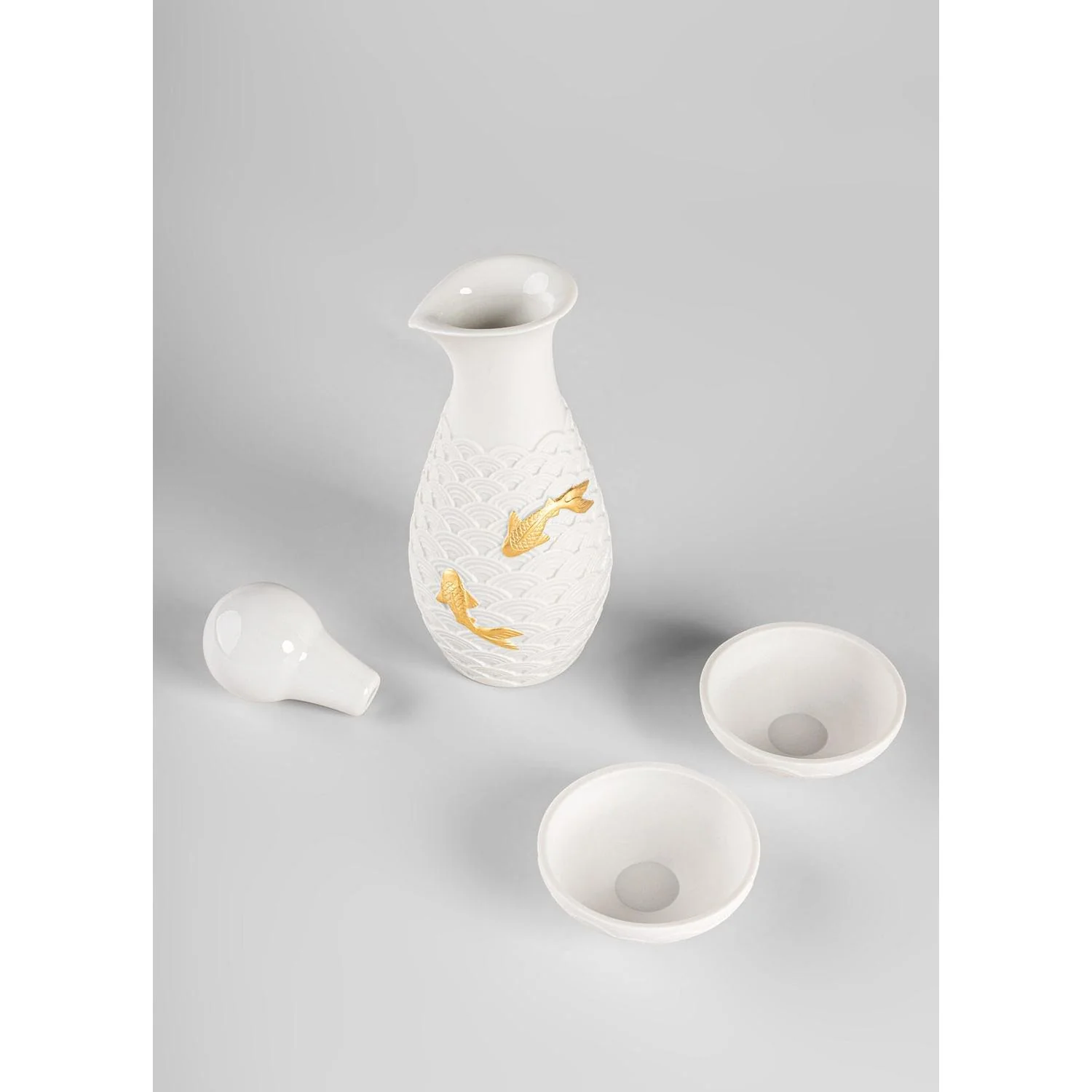 LLADRO' Set da Soia Koi 21x24cm Porcellana - Image 5