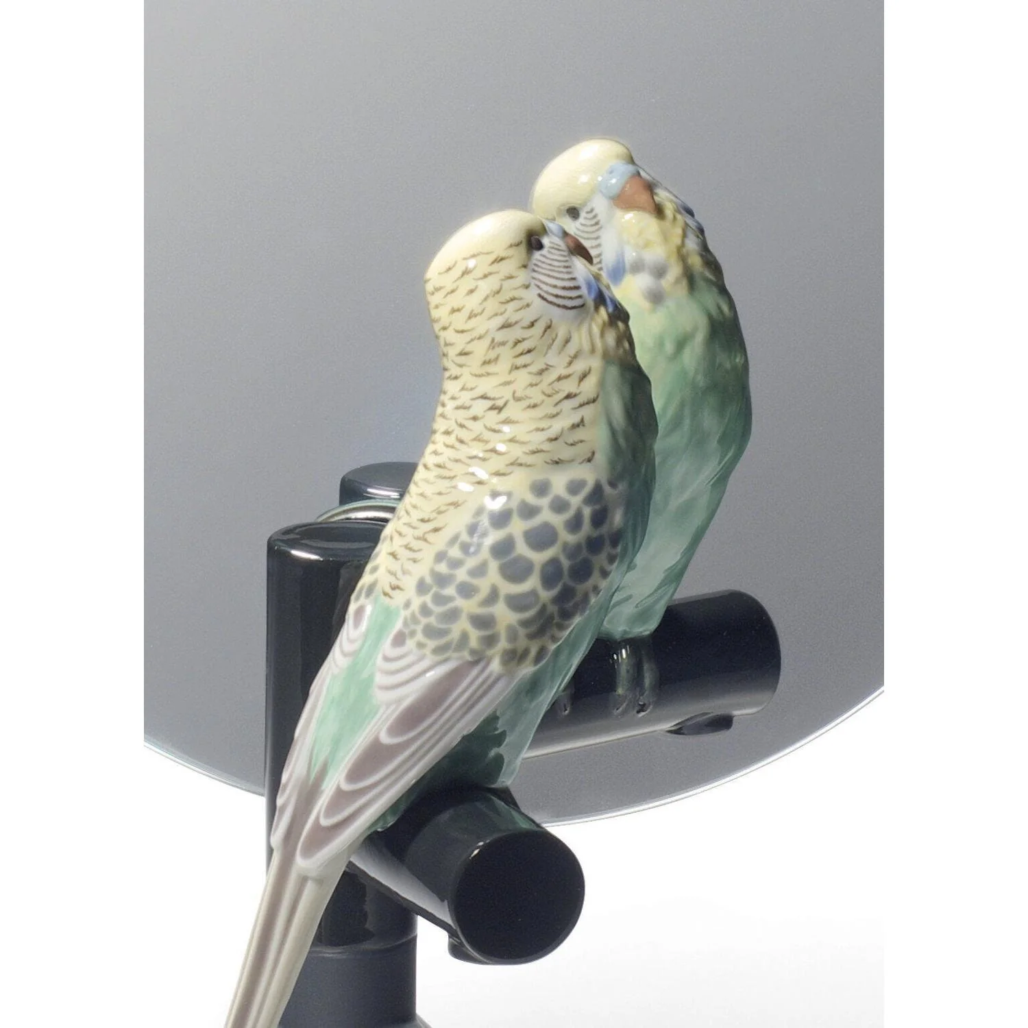LLADRO' Specchio Toeletta Parrot Vanity 37x27cm Porcellana - Image 3