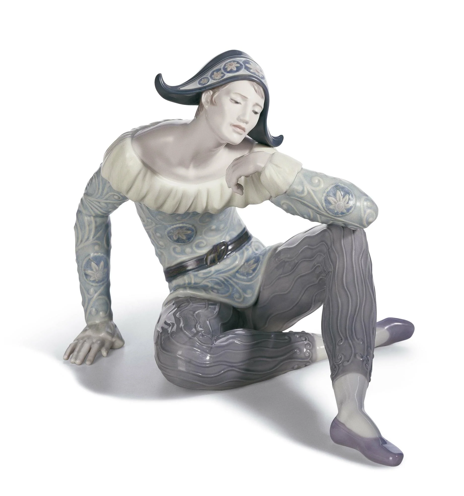 LLADRO' Statua Figura Uomo Nostalgia 26x33cm Porcellana