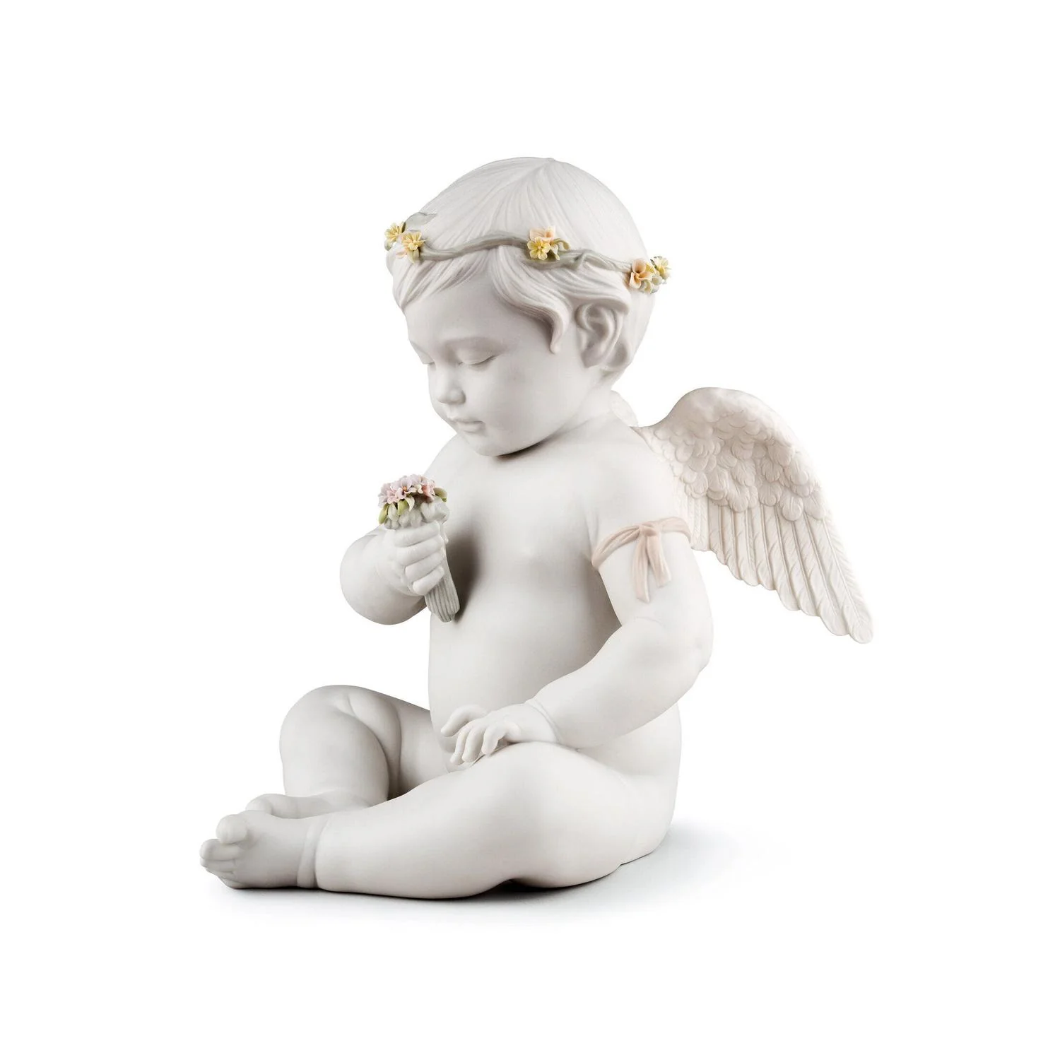 LLADRO' Angioletto Cherubino 32x32cm Porcellana