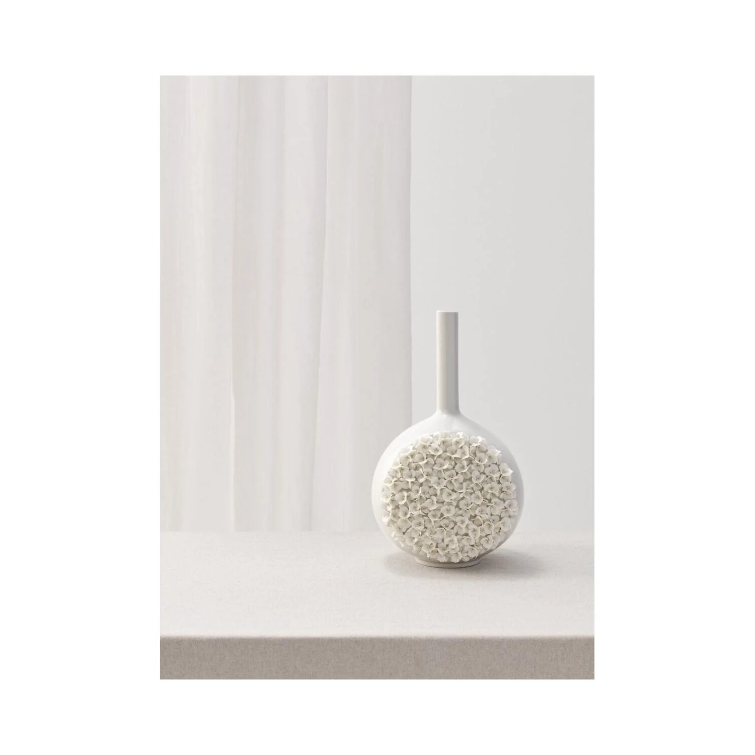 LLADRO' Vaso Canvas Arazzo di Fiori 38x23cm Porcellana - Image 4