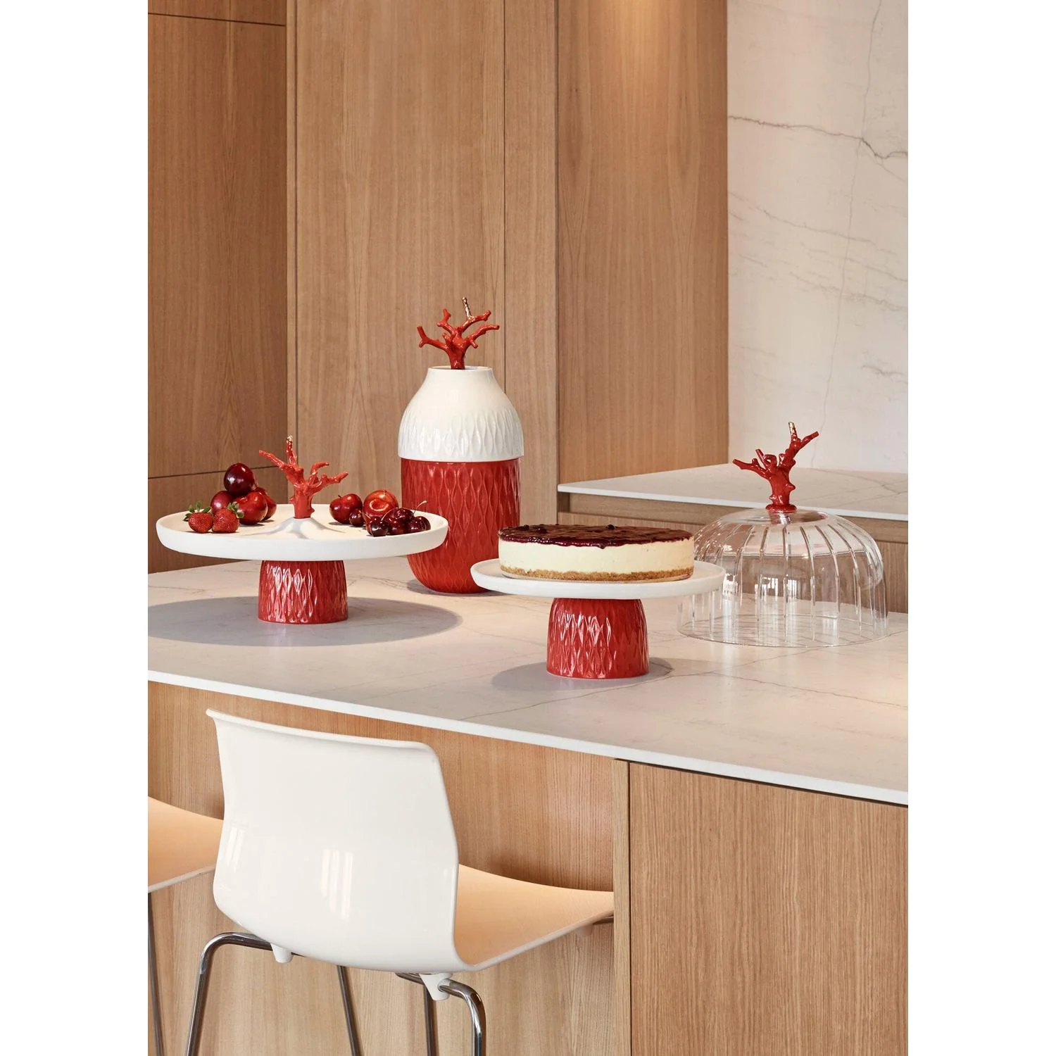 LLADRO' Vaso Coral 44x16cm Porcellana - Image 2