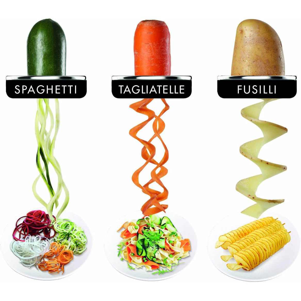 MAGIMIX Spiral Expert Prepara Spaghetti Tagliatelle Fusilli di Verdure - Image 4