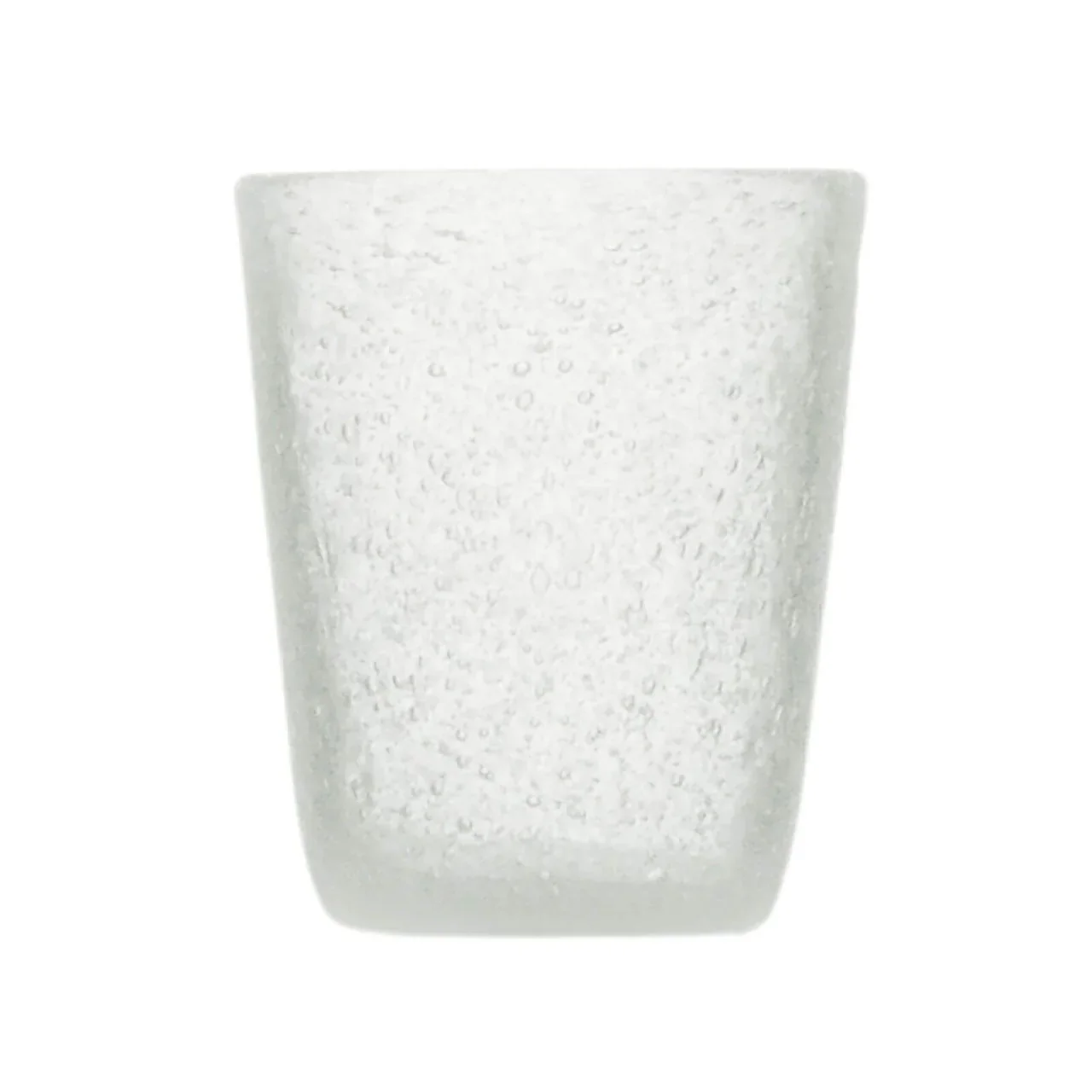 MEMENTO Bicchieri Acqua Monocolore Bianco Trasparente Set 6 Pezzi 250ml Pasta di Vetro - Image 2