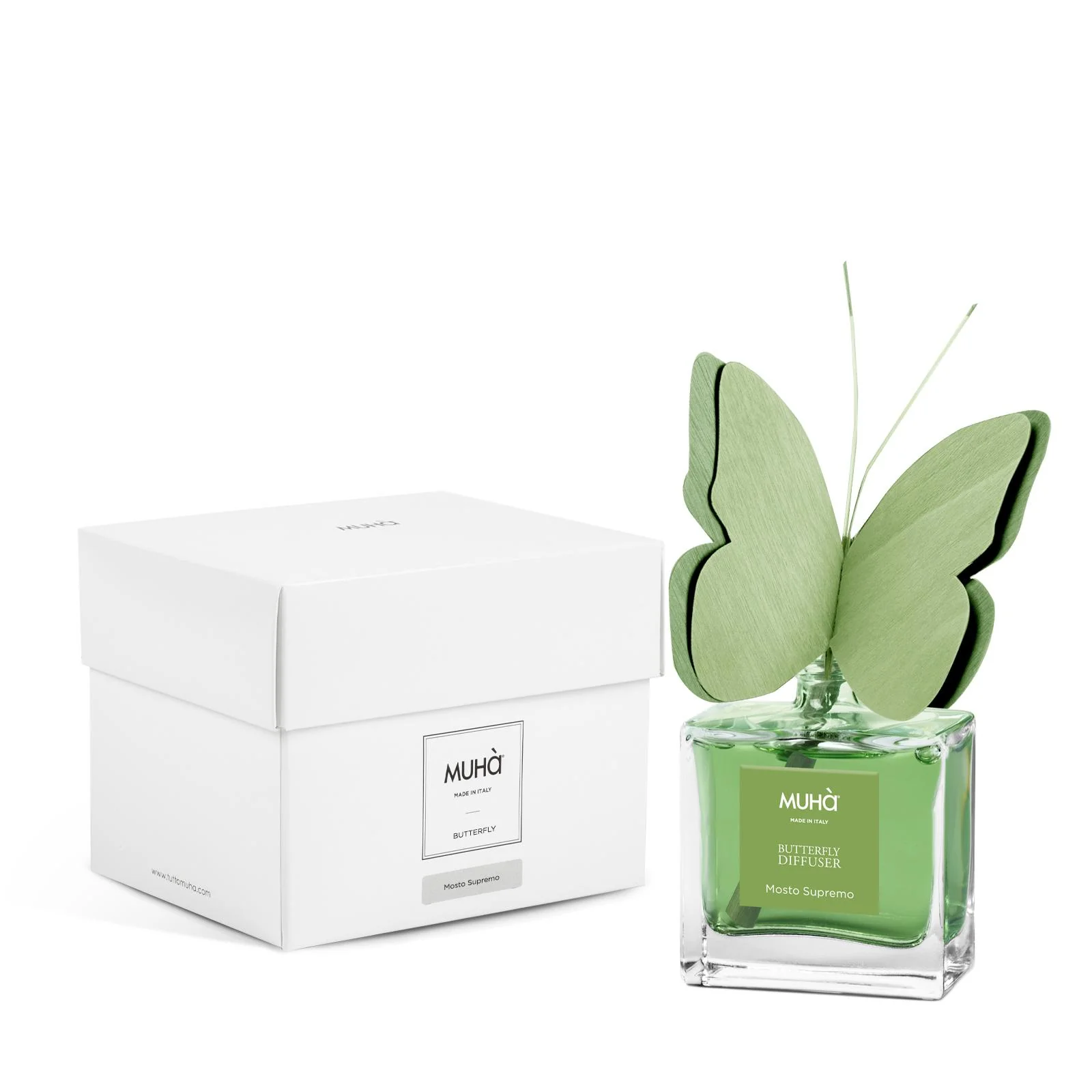 MUHA'  Profumatore D'Ambiente Diffusore Butterfly 50ml Mosto Supremo - Image 2