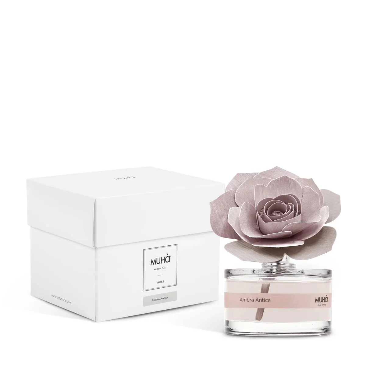 MUHA' Profumatore D'Ambiente Diffusore Rosa 50ml Ambra Antica - Image 2
