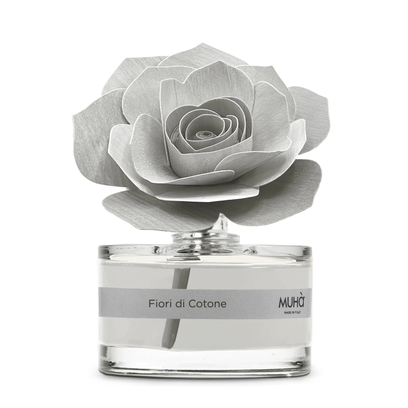MUHA' Profumatore D'Ambiente Diffusore Rosa 50ml Fiori di Cotone