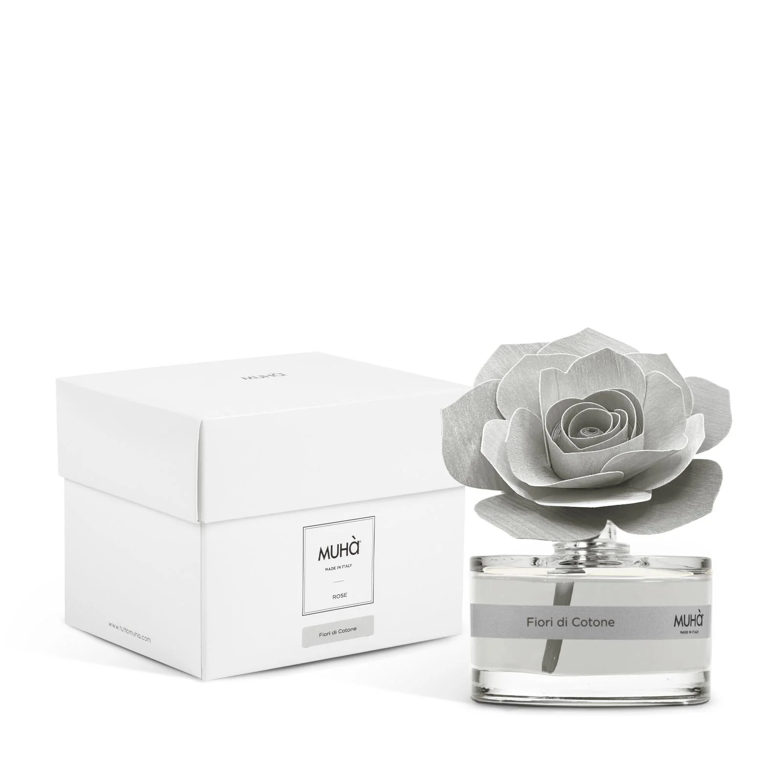 MUHA' Profumatore D'Ambiente Diffusore Rosa 50ml Fiori di Cotone - Image 2