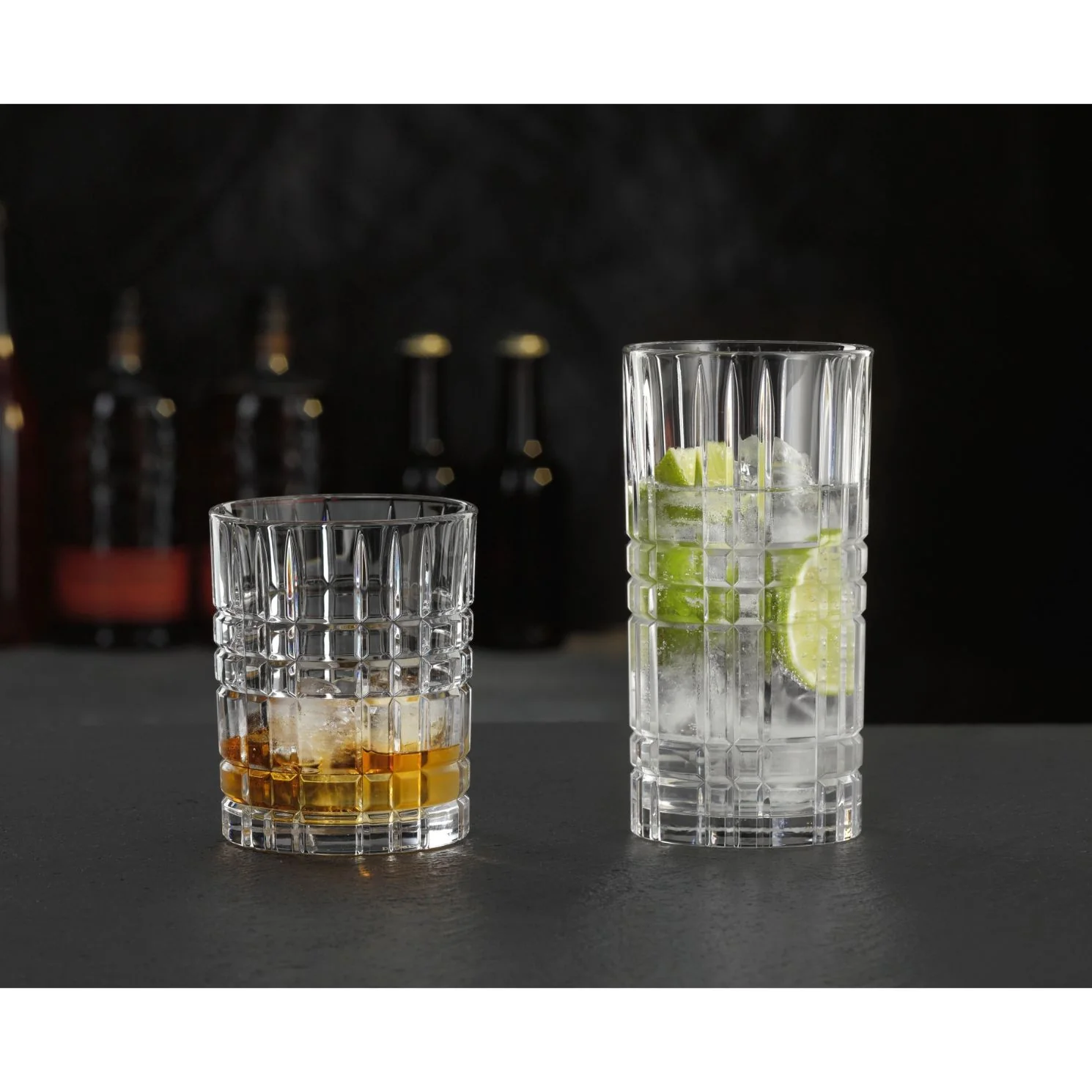 NACHTMANN Highland Square Set 12 Pezzi Bicchiere Long Drink Whisky Cristallo - Image 3
