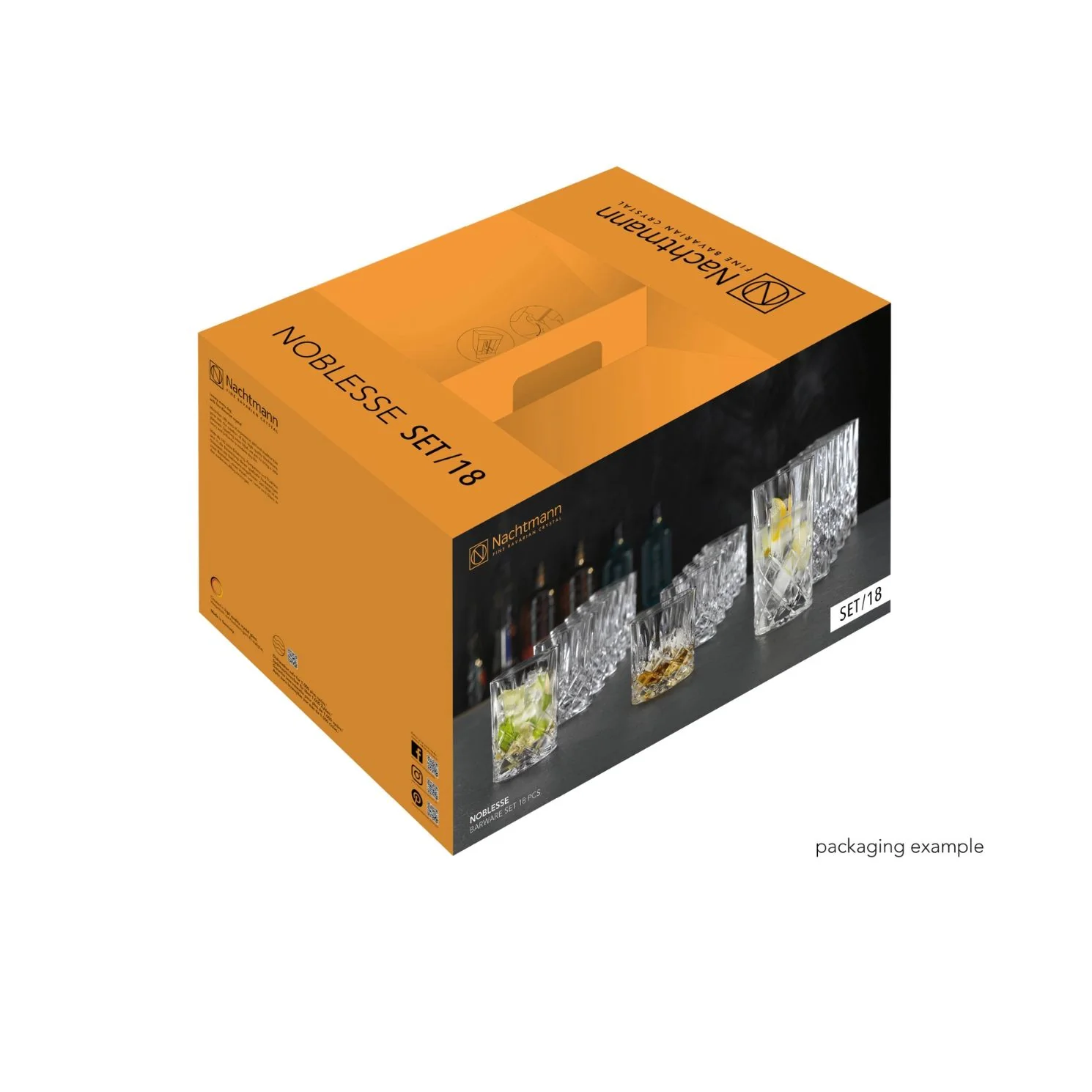 NACHTMANN Noblesse Set 18 Pezzi Bicchiere Long Drink Whisky Sof Cristallo - Image 6