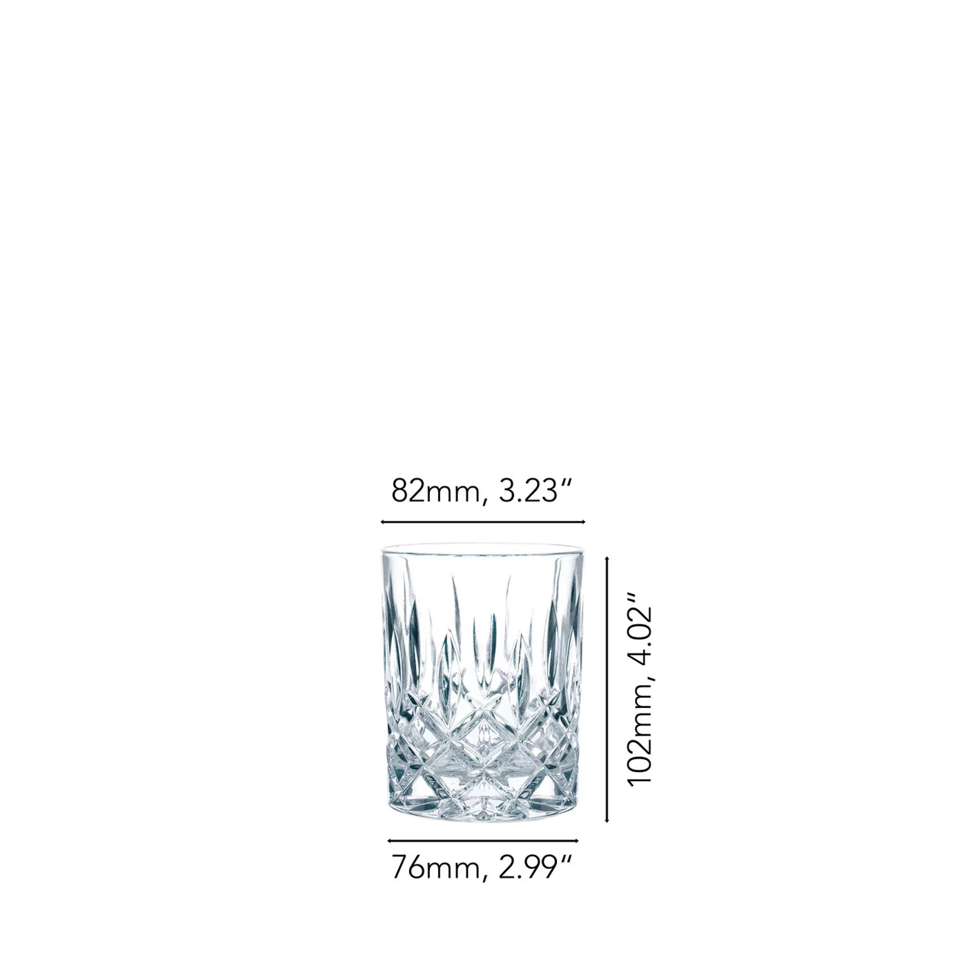 NACHTMANN Noblesse Set 4 Pezzi Bicchiere da Whisky 10x8cm Cristallo 89207 - Image 3