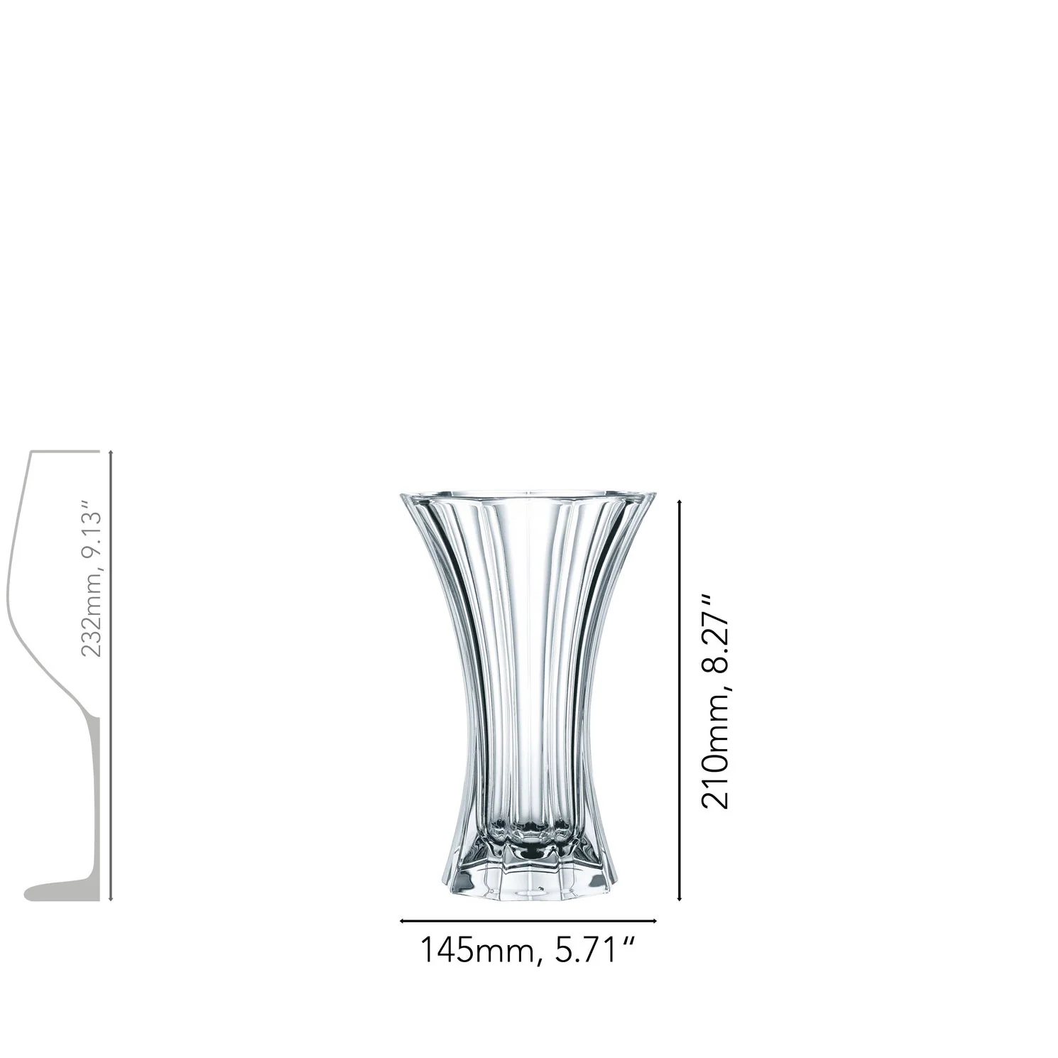 NACHTMANN Saphir Vaso da Fiori 21cm Cristallo - Image 2