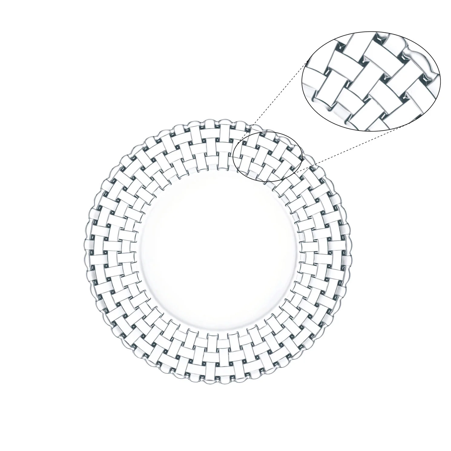 NACHTMANN Bossa Nova Sottopiatto Set 2 Pezzi Piatto 32cm Cristallo - Image 2