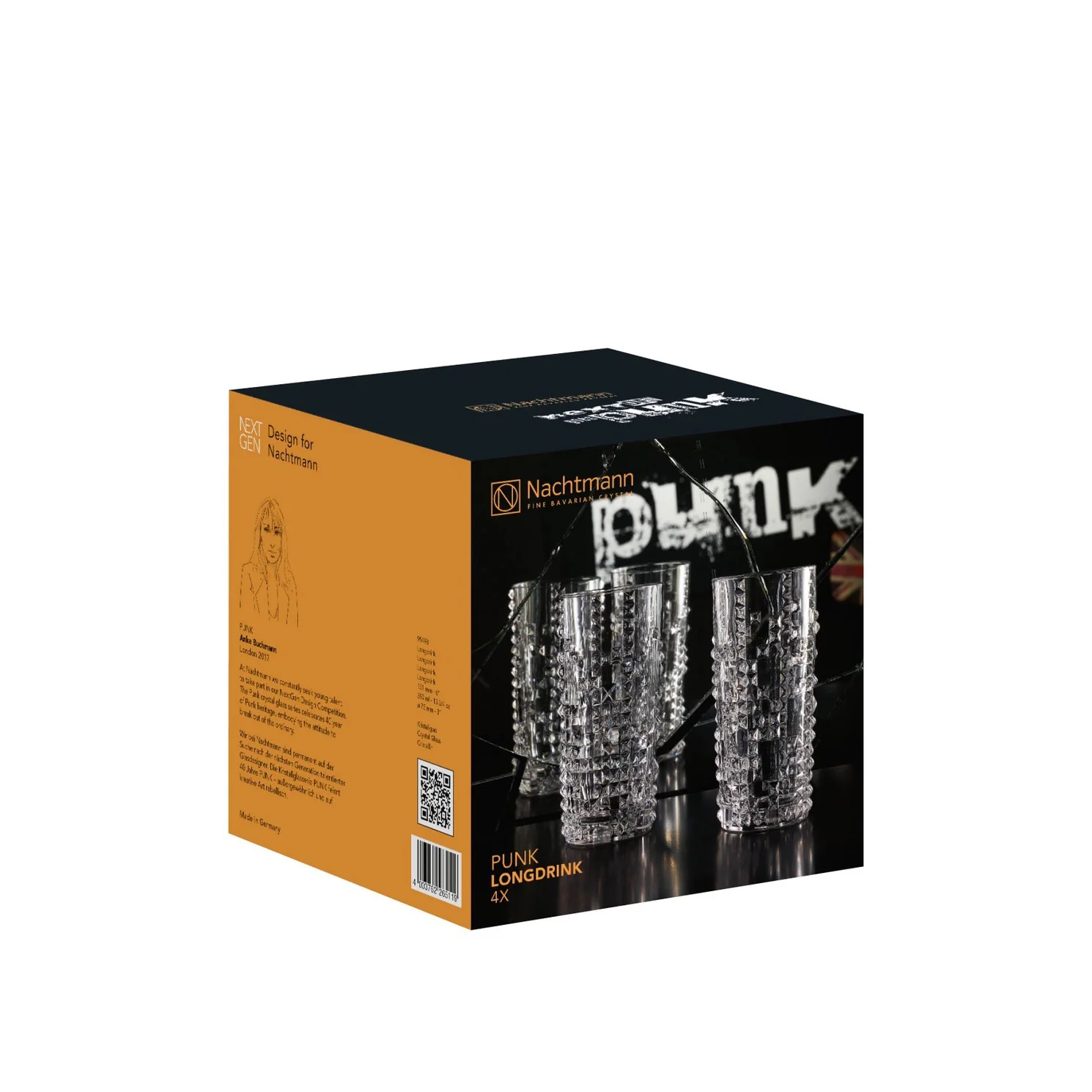 NACHTMANN Punk Bicchiere Alto da Longdrink Cocktail Set 4 Pezzi 390ml Cristallo - Image 5