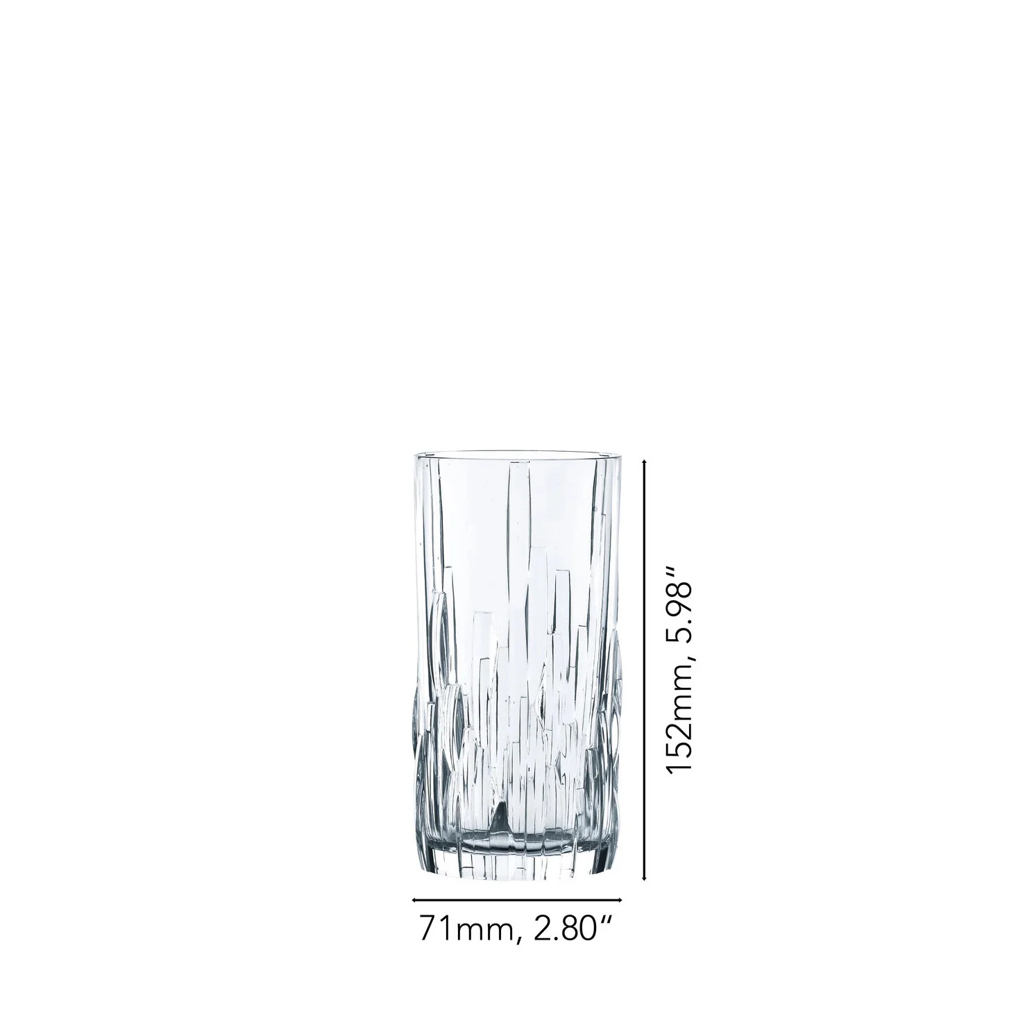 NACHTMANN Shu Fa Bicchiere Bicchiere Alto da Longdrink Set 4 Pezzi 360ml Cristallo - Image 4