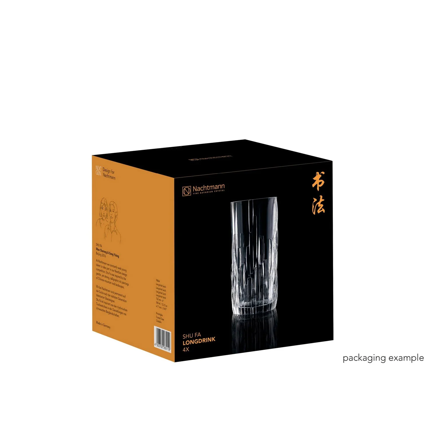 NACHTMANN Shu Fa Bicchiere Bicchiere Alto da Longdrink Set 4 Pezzi 360ml Cristallo - Image 5
