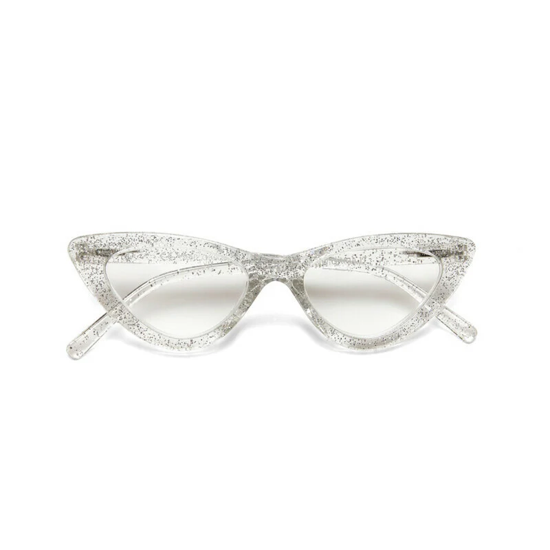 OKKIA Adriana Small Cat Eye Occhiali da Lettura Donna Glitter +2.00