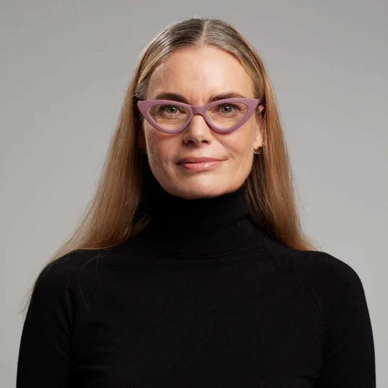 OKKIA Adriana Small Cat Eye Occhiali da Lettura Donna Rosa +1.50 - Image 2