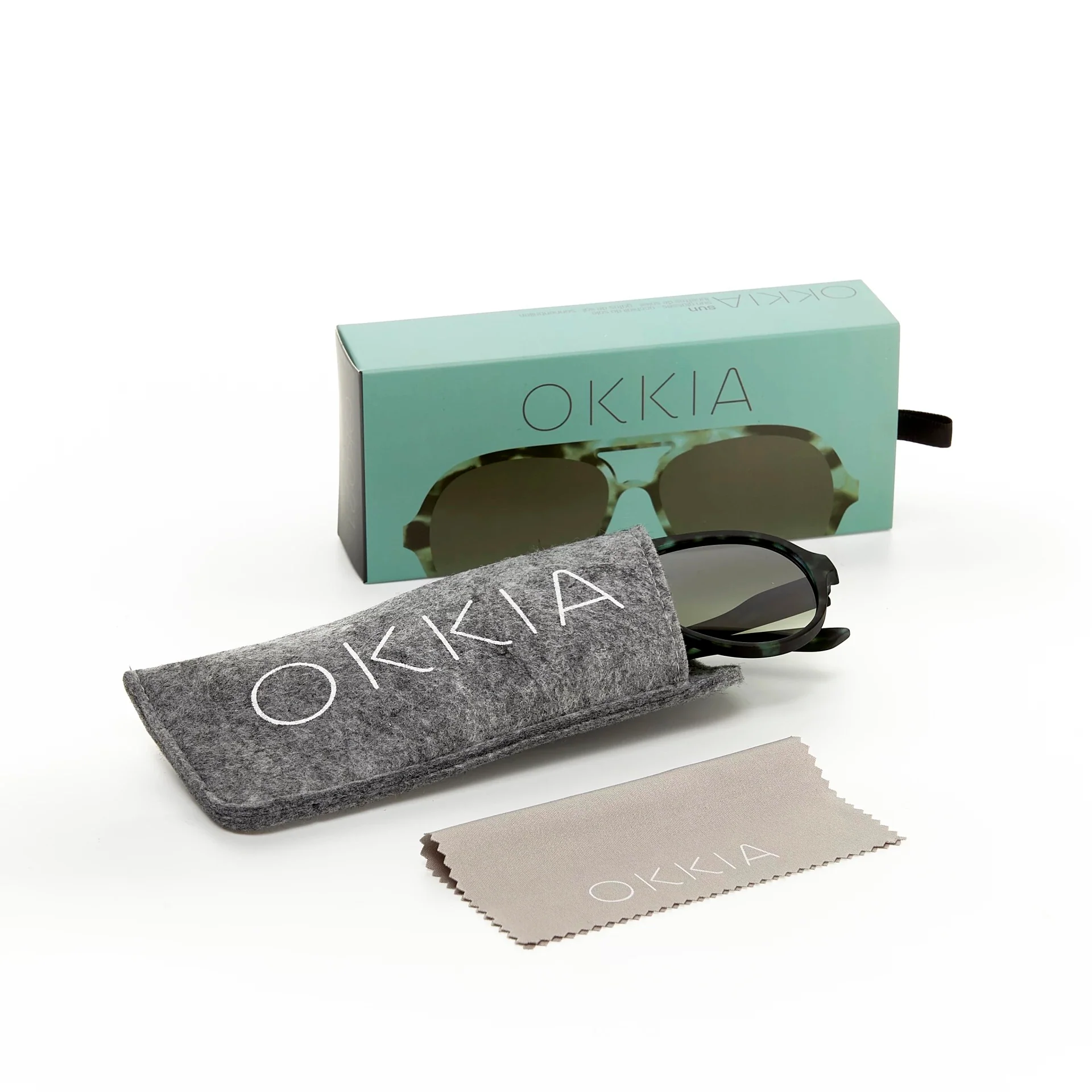 OKKIA Alessio Occhiali da Sole Unisex Goccia Kale Avana - Image 7