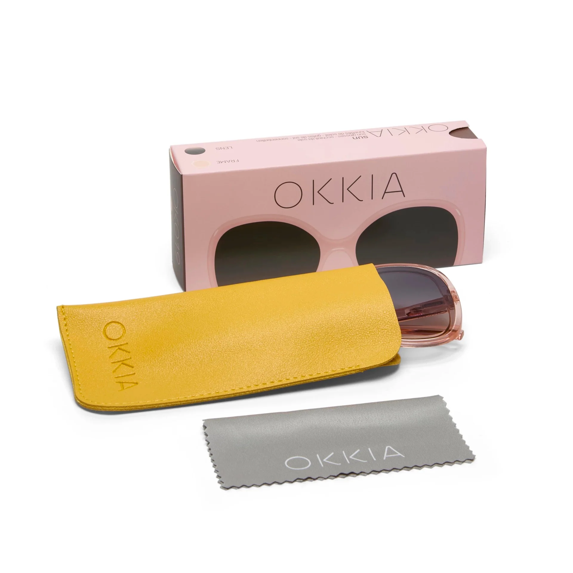 OKKIA Anna Occhiali da Sole Donna Rosa Trasparente - Image 7