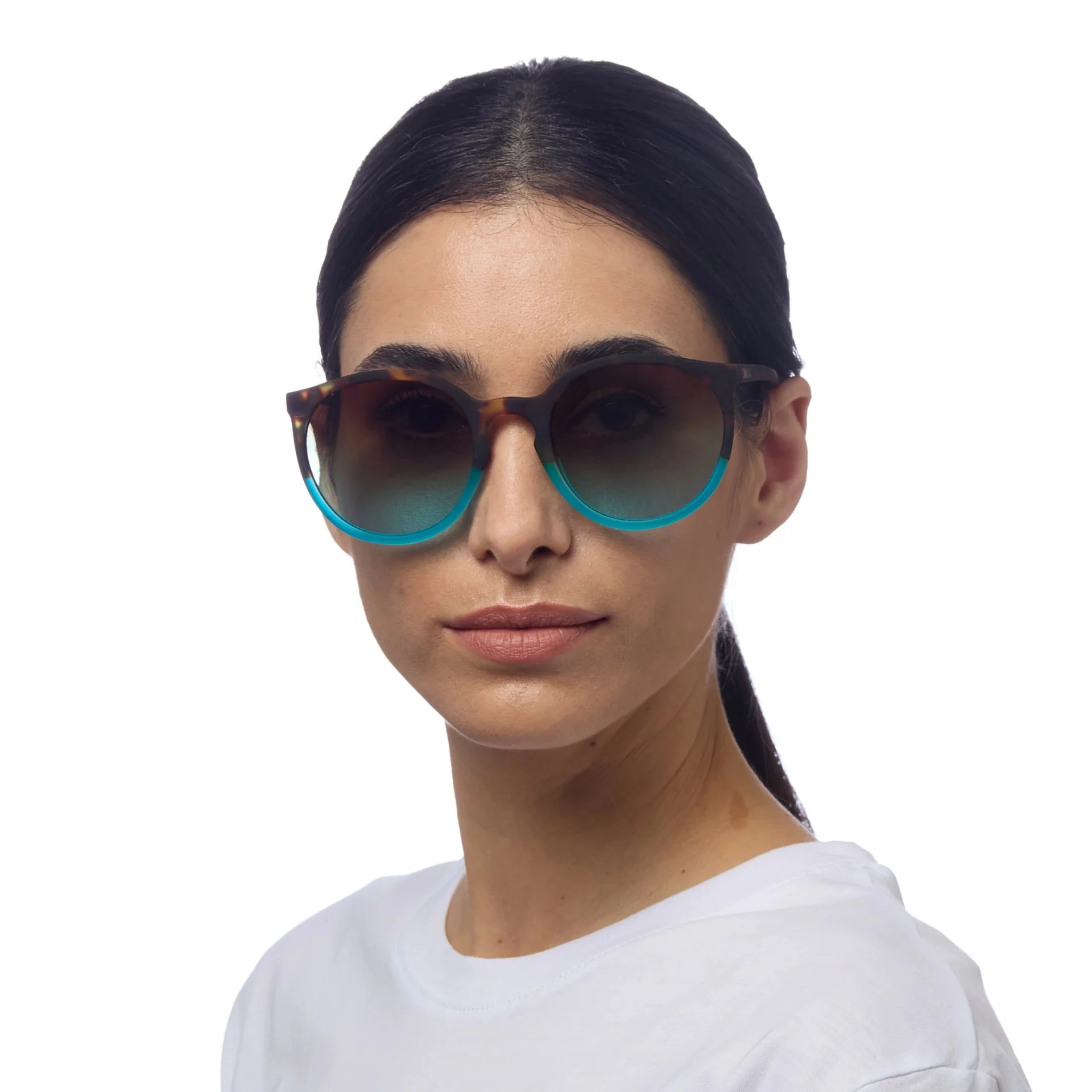 OKKIA Berlino Occhiali da Sole Donna Avana Blu - Image 2