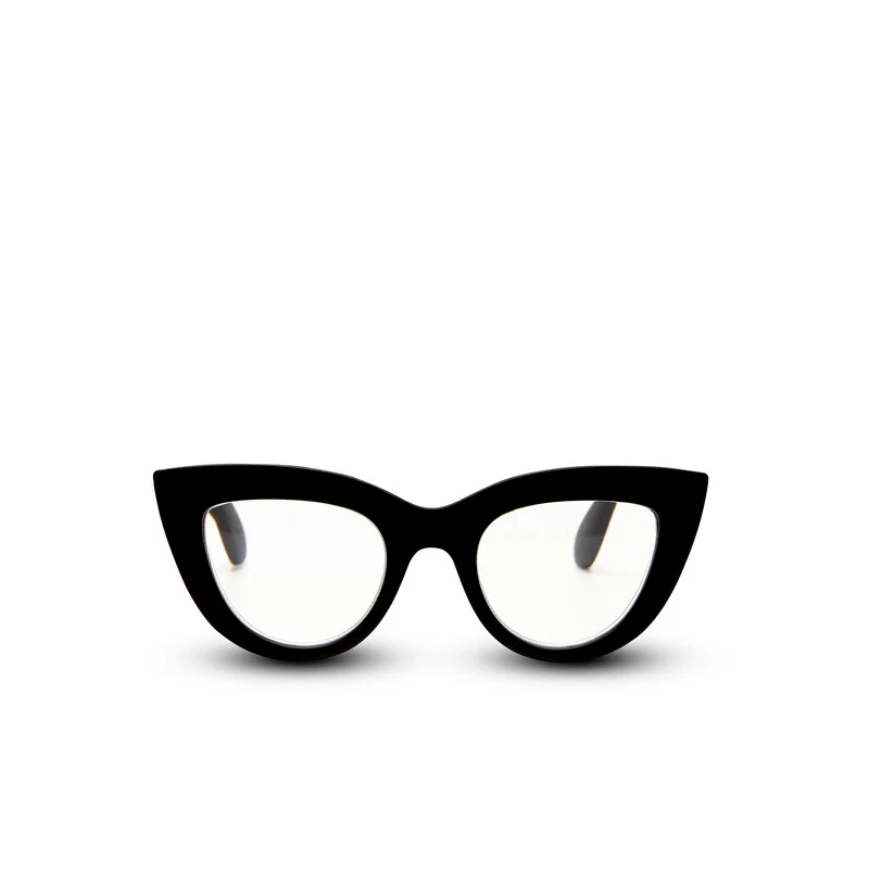 OKKIA Claudia Big Cat Eye Occhiali da Lettura Donna Nero +1.50 - Image 4