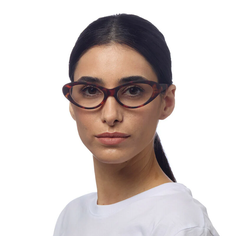 OKKIA Lina Small Cat Eye Occhiali da Lettura Donna Avana +2.50 - Image 2