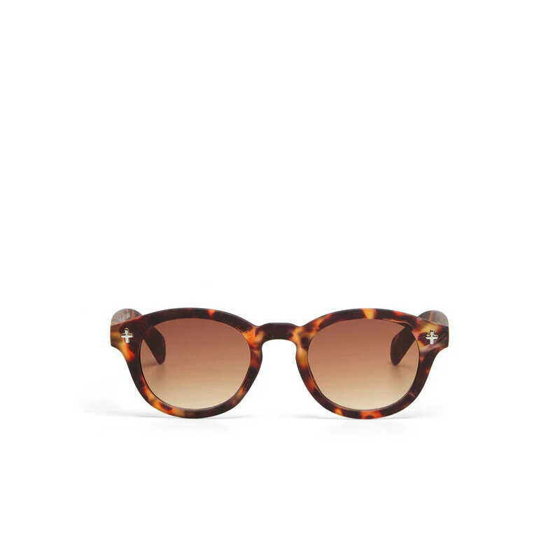 OKKIA Milano Occhiali da Sole Unisex Rotondo Avana - Image 6