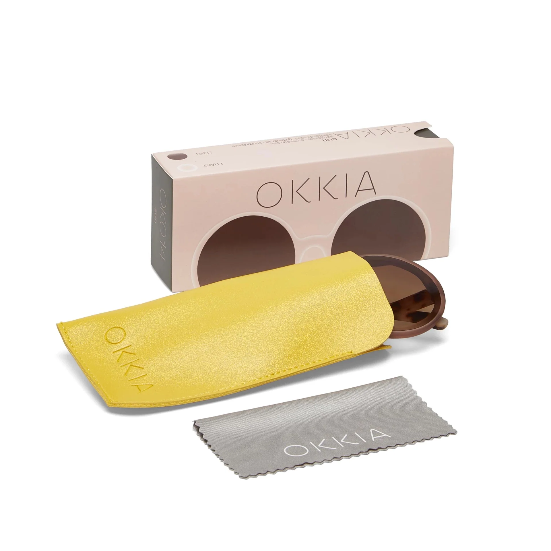 OKKIA Monica Occhiali da Sole Donna Tondi Rosa Avana - Image 7