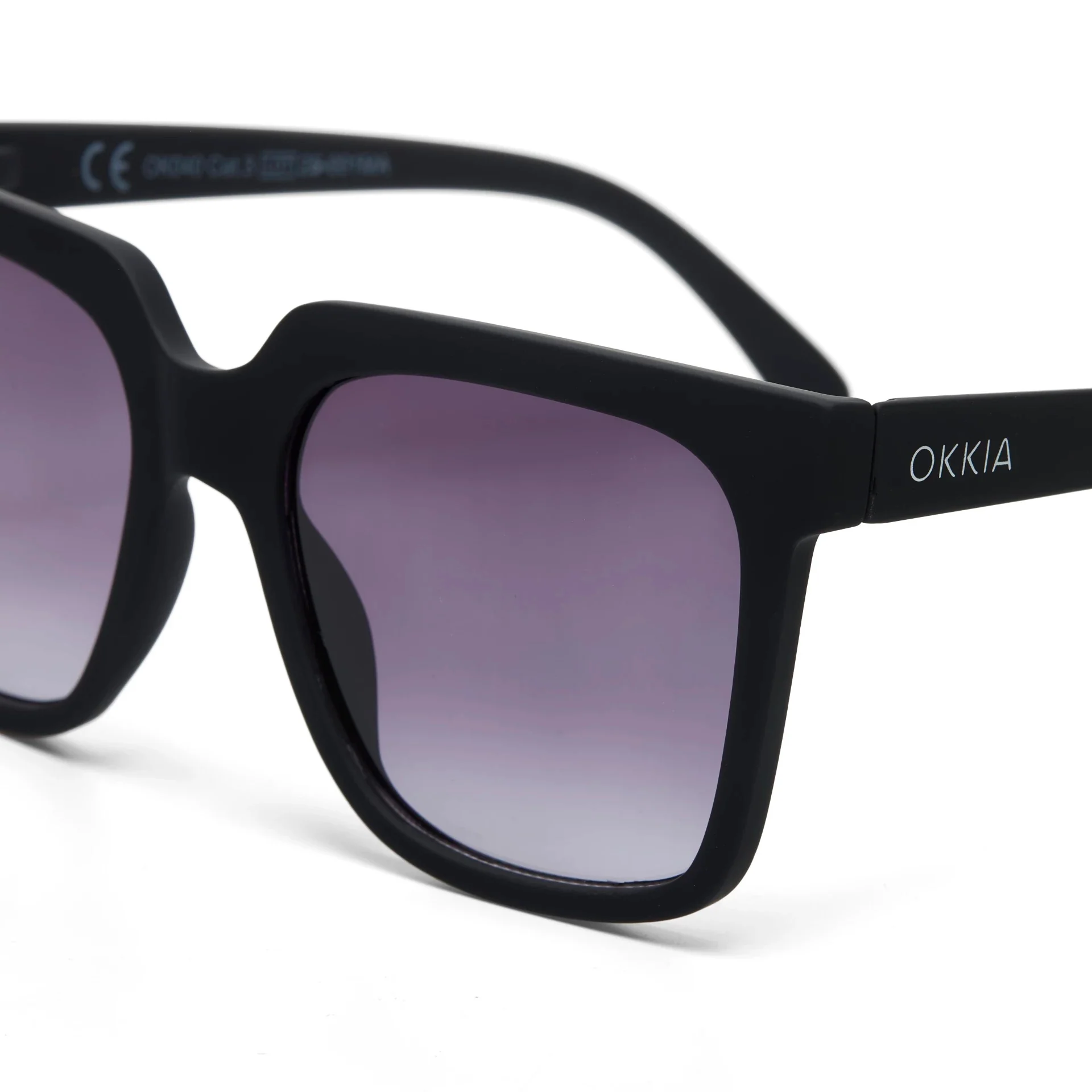 OKKIA Roma Occhiali da Sole Unisex Nero - Image 4