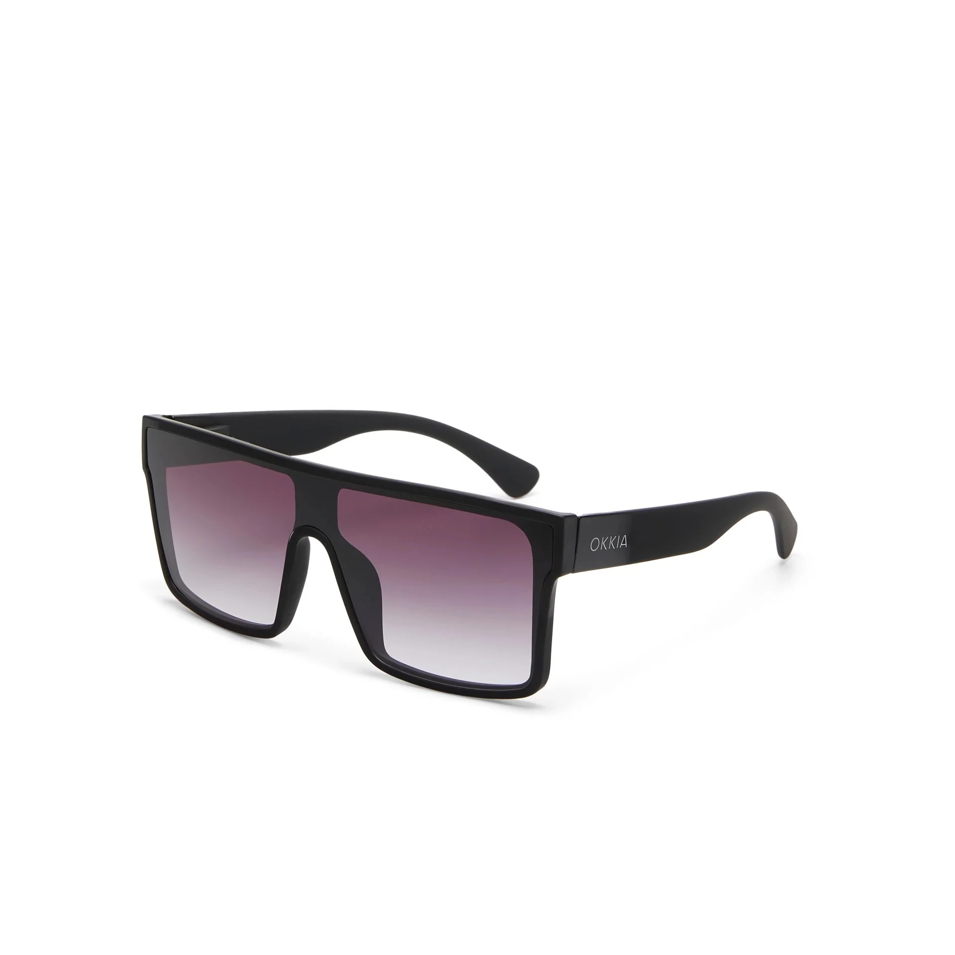 OKKIA Tokyo Occhiali da Sole Unisex Squadrato Nero - Image 6