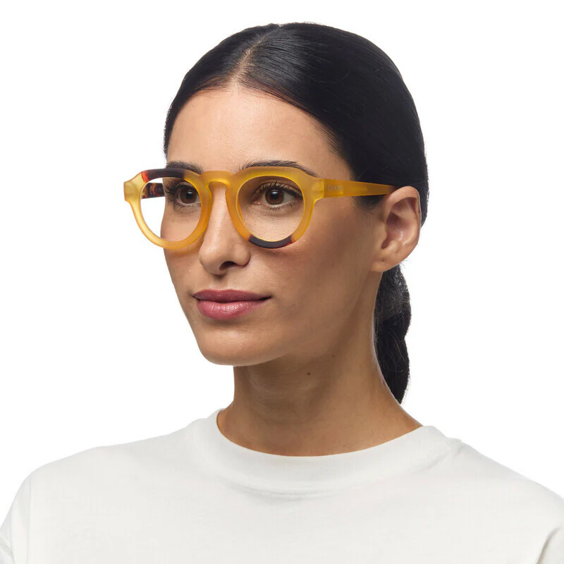 OKKIA Zeno Round Occhiali da Lettura Unisex Giallo +2.50 - Image 5