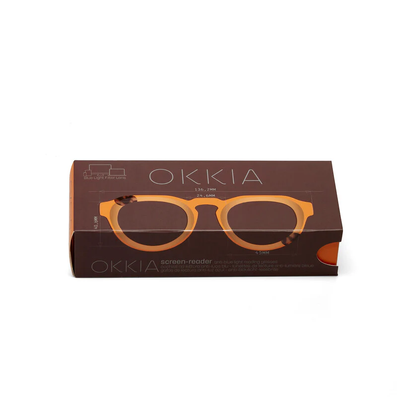 OKKIA Zeno Round Occhiali da Lettura Unisex Giallo +2.50 - Image 9
