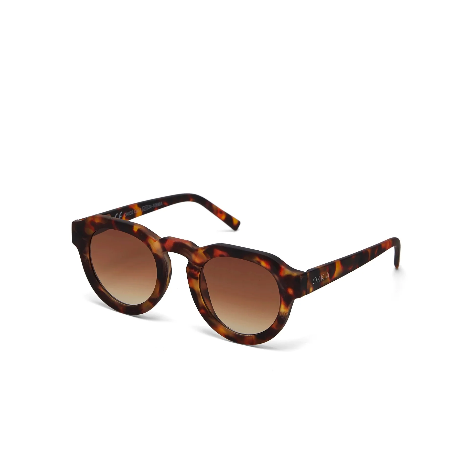 OKKIA Zeno Occhiali da Sole Unisex Tondo Classic Avana - Image 4