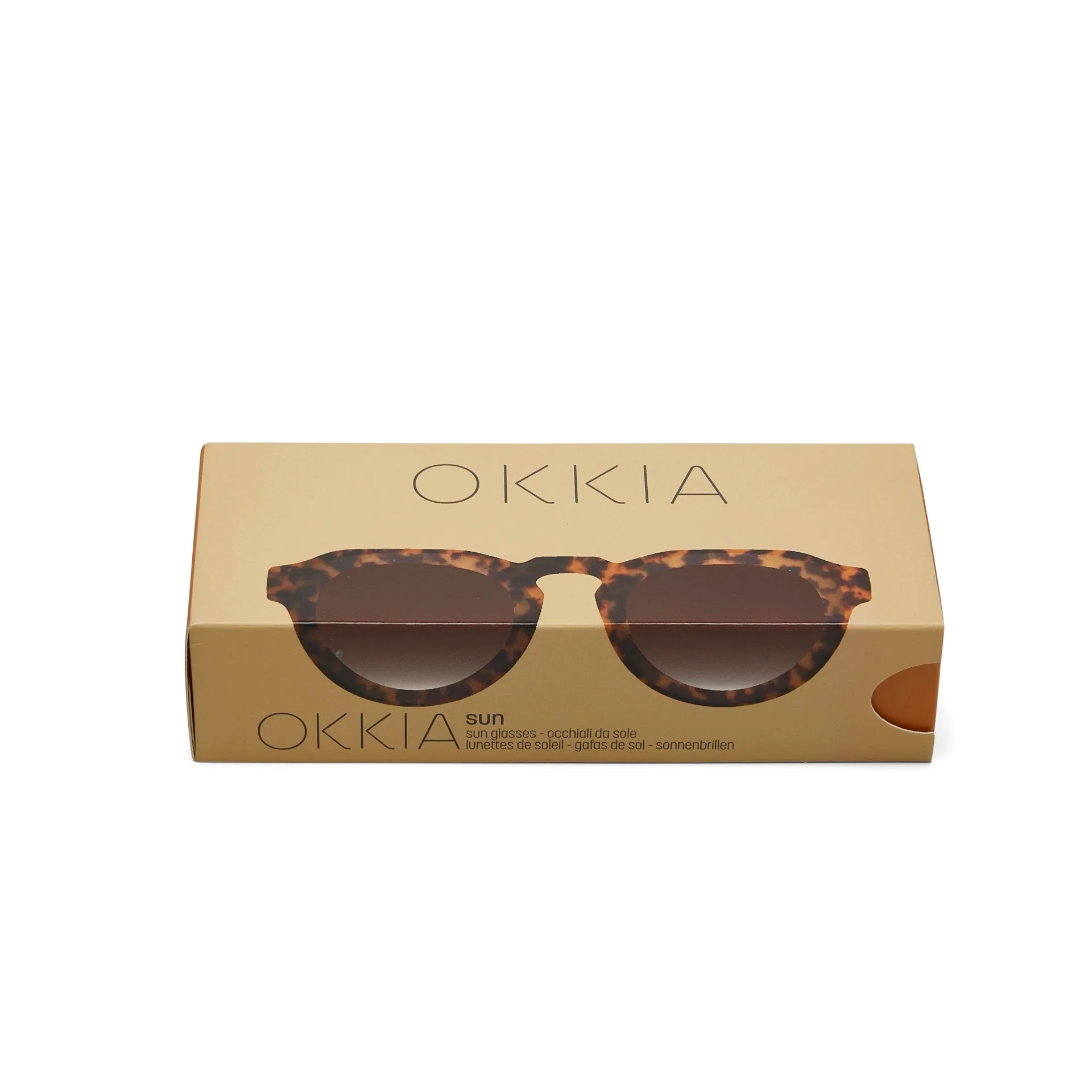 OKKIA Zeno Occhiali da Sole Unisex Tondo Classic Avana - Image 7