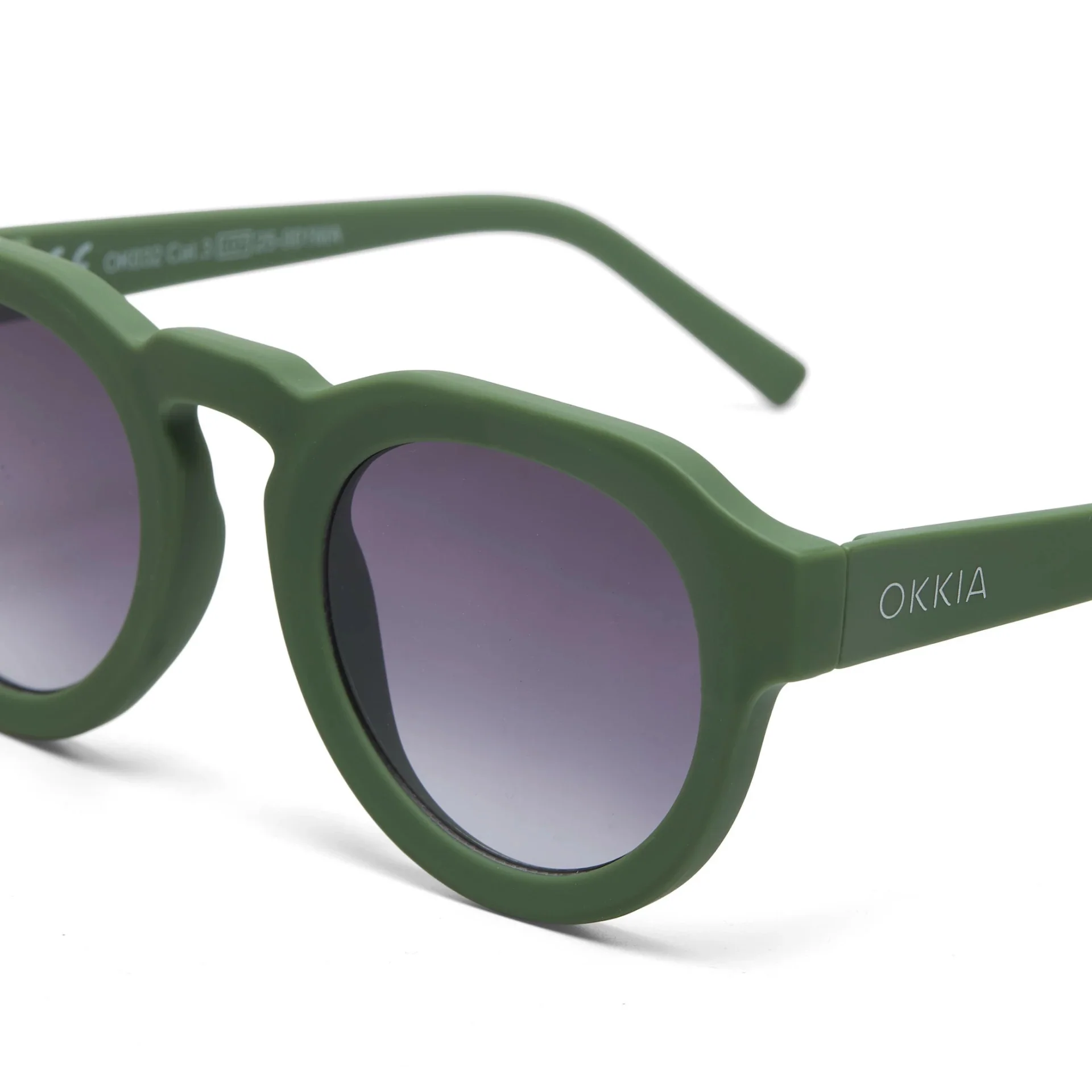 OKKIA Zeno Occhiali da Sole Unisex Tondo Verde - Image 4