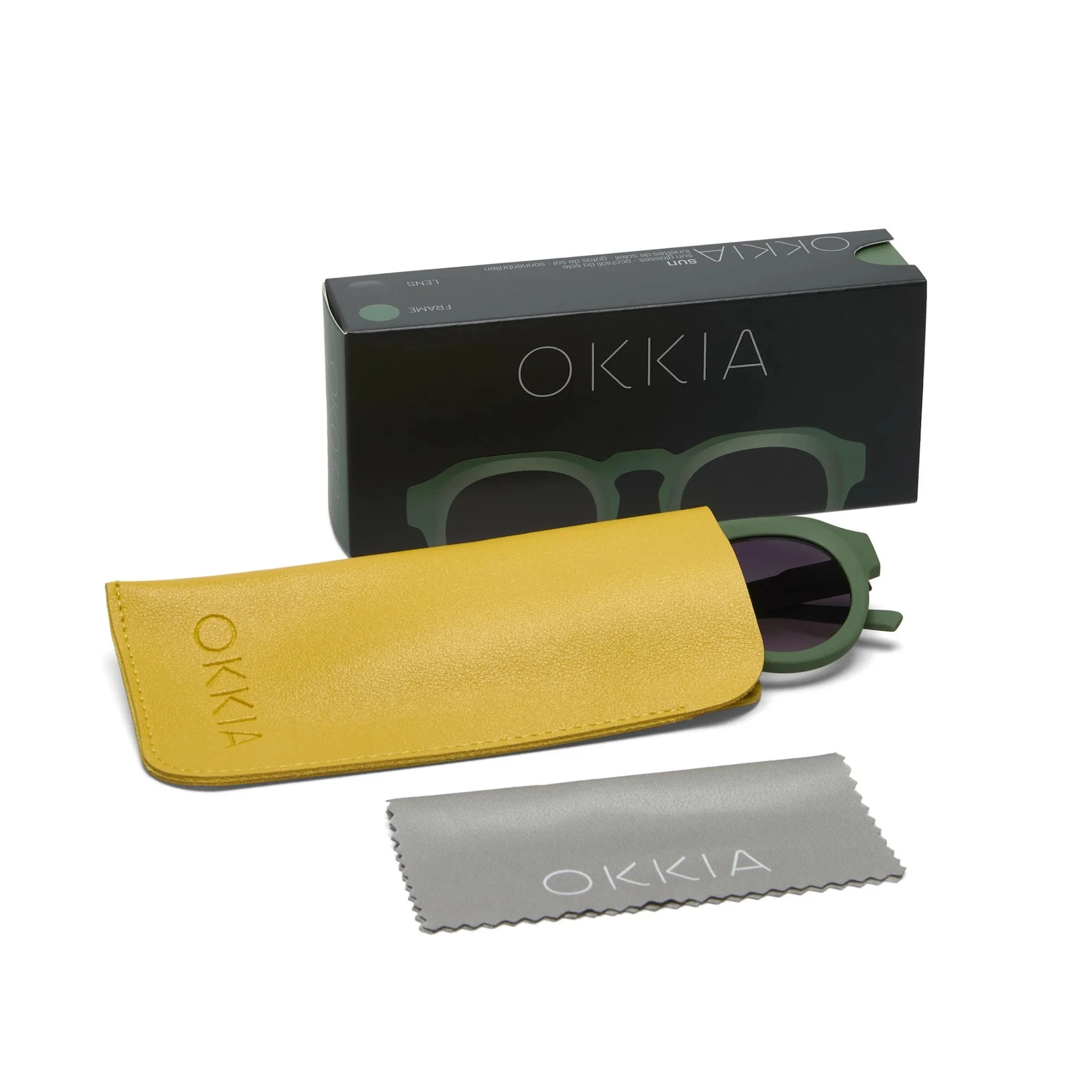 OKKIA Zeno Occhiali da Sole Unisex Tondo Verde - Image 7